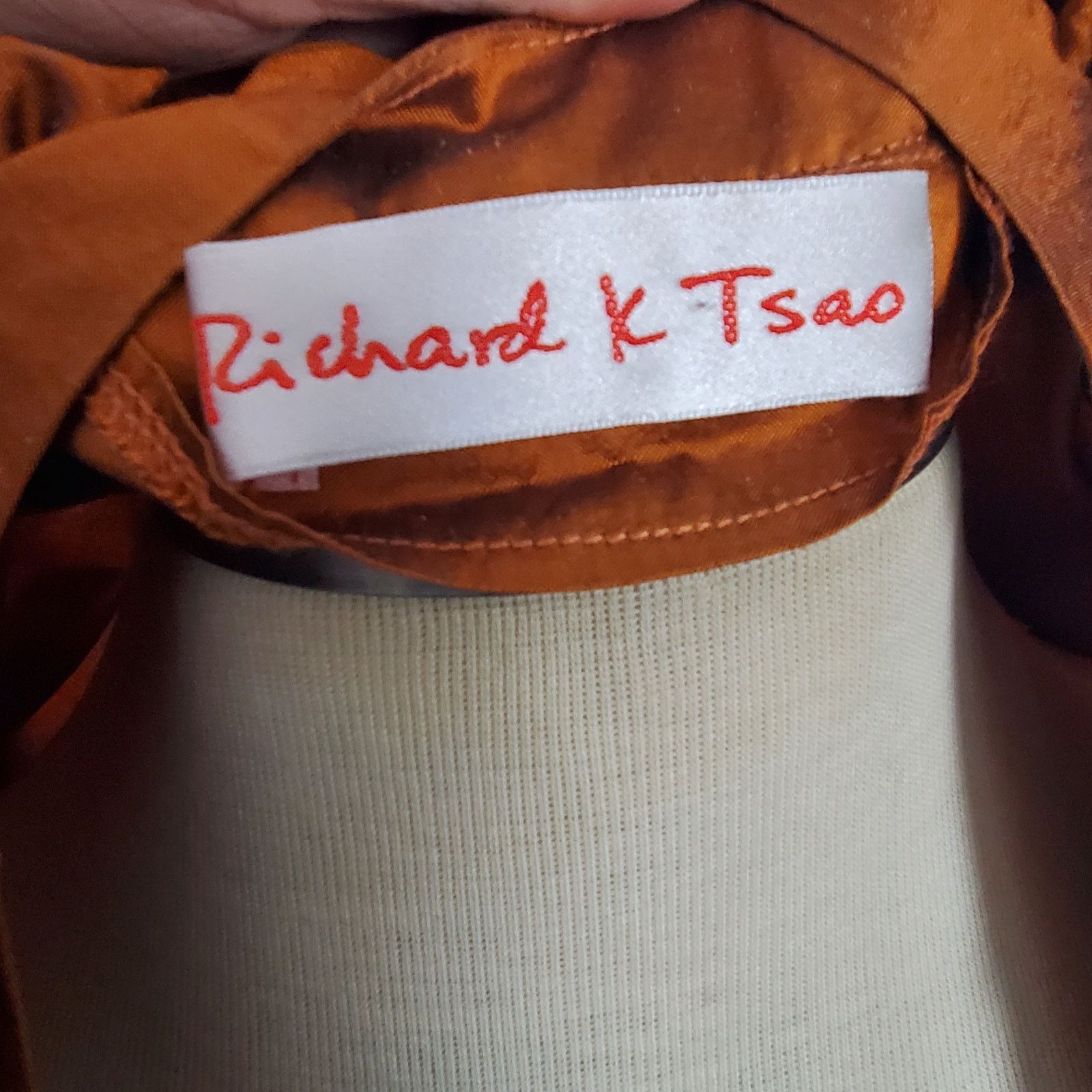 Other Richard K Tsao Orange Silk Ruffle Statement Jacket M Size M / US 6-8 / IT 42-44 - 5 Thumbnail