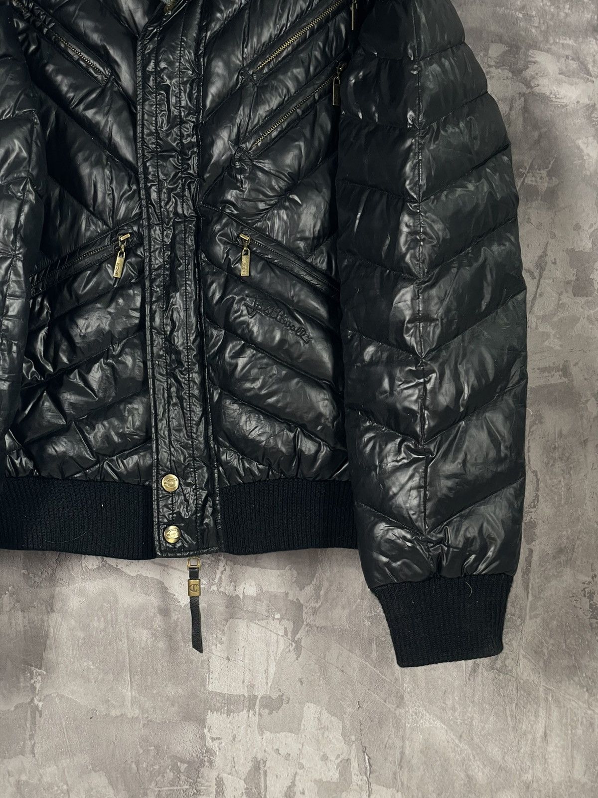 Just Cavalli × Vintage Vintage Archive Just Cavalli Cargo Puffer Bomber Jacket Size US XXL / EU 58 / 5 - 6 Thumbnail