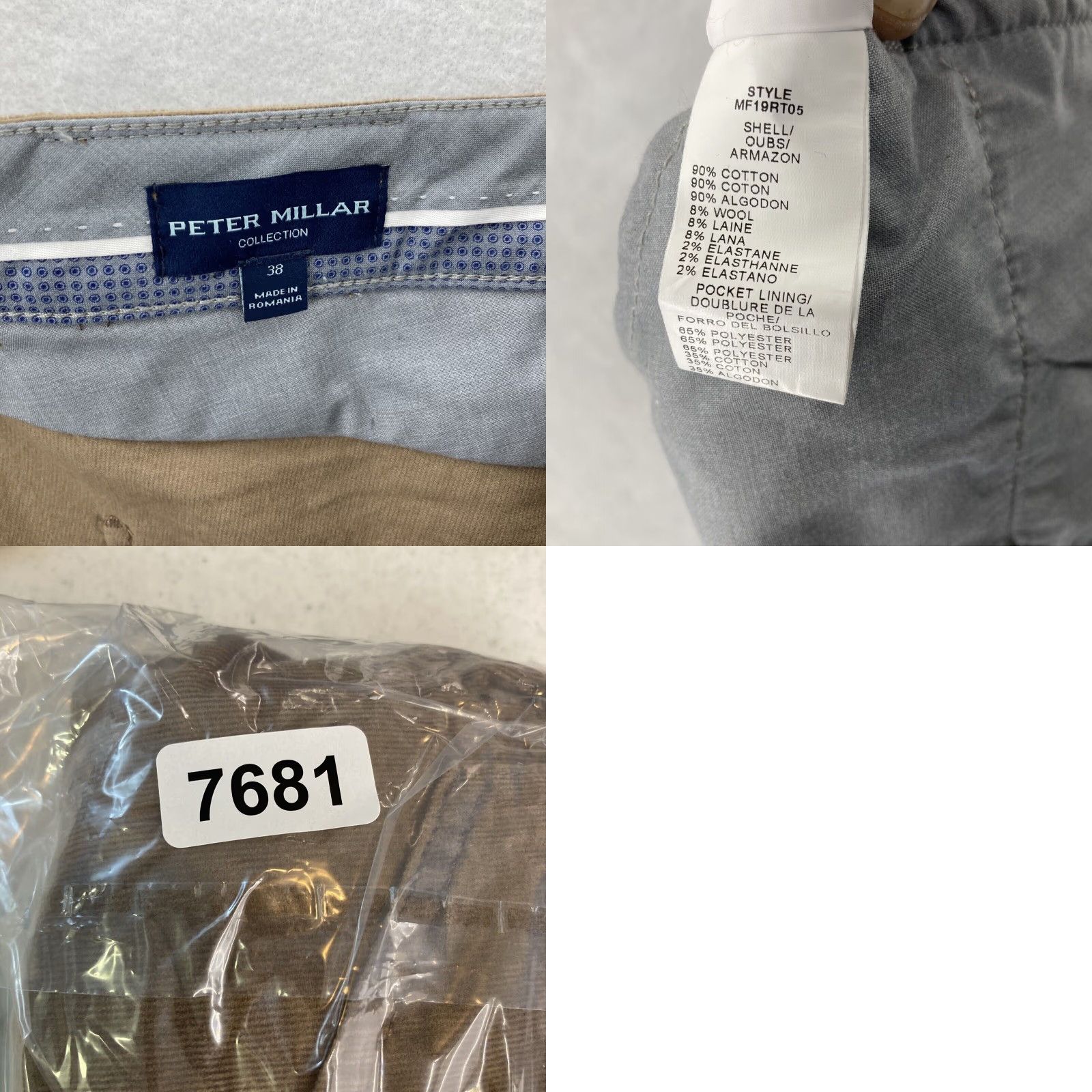 Peter Millar Peter Millar Mens Brown Corduroy Pants 38 Straight Leg Size US 38 / EU 54 - 8 Thumbnail