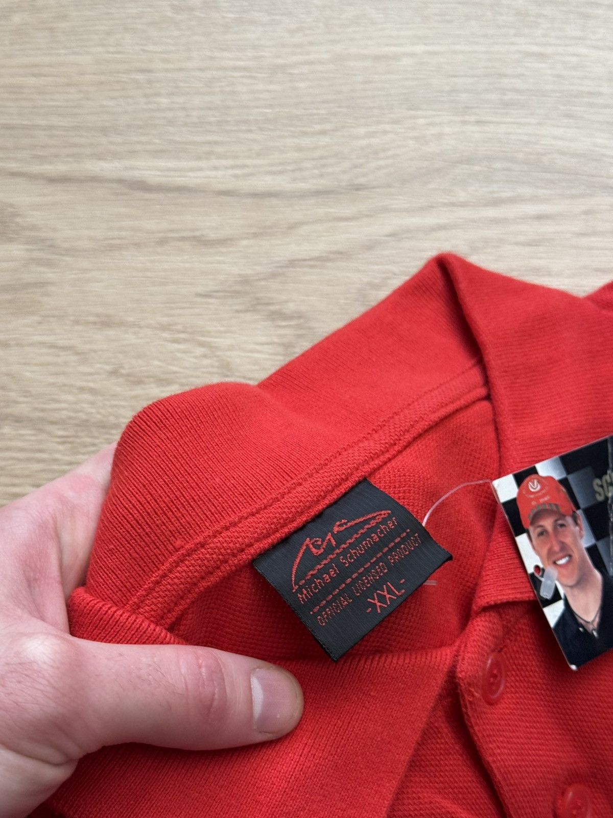 Marlboro Vintage Michael Schumacher Formula 1 Ferrari Red Polo Shirt Size US XXL / EU 58 / 5 - 5 Thumbnail