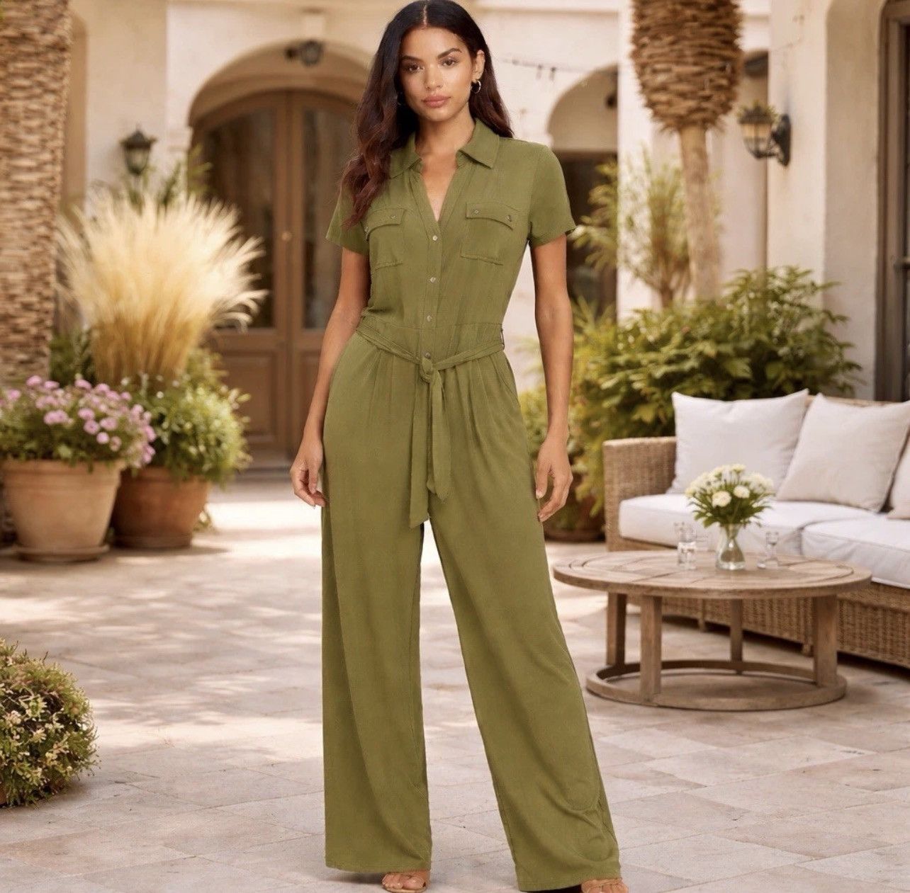 Michael Kors Michael Michael Kors Wide Leg Jumpsuit Size L / US 10 / IT 46 - 5 Thumbnail
