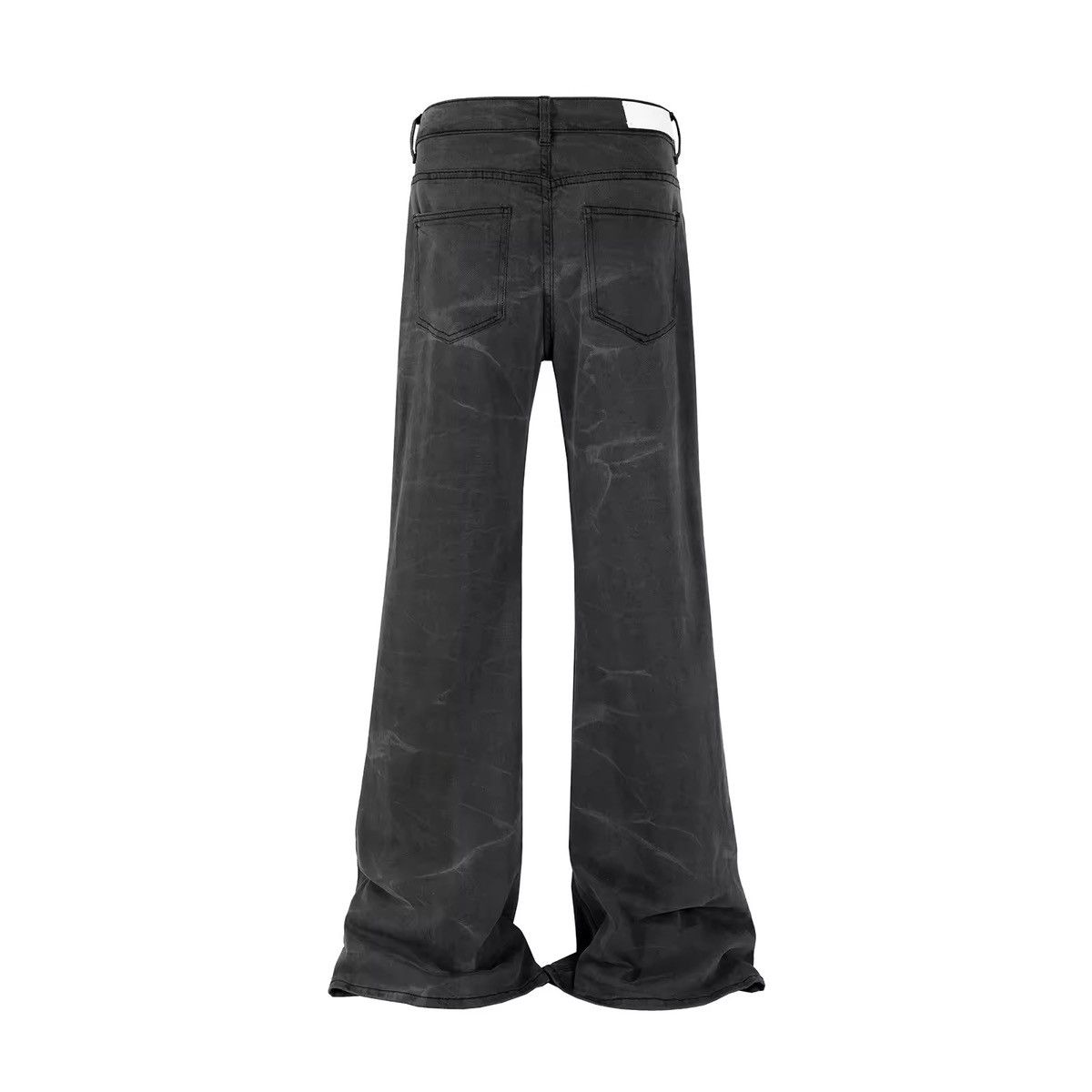 Designer Design Washed Bootcut Flared Hombre Baggy Jeans Pants Size US 30 / EU 46 - 3 Thumbnail
