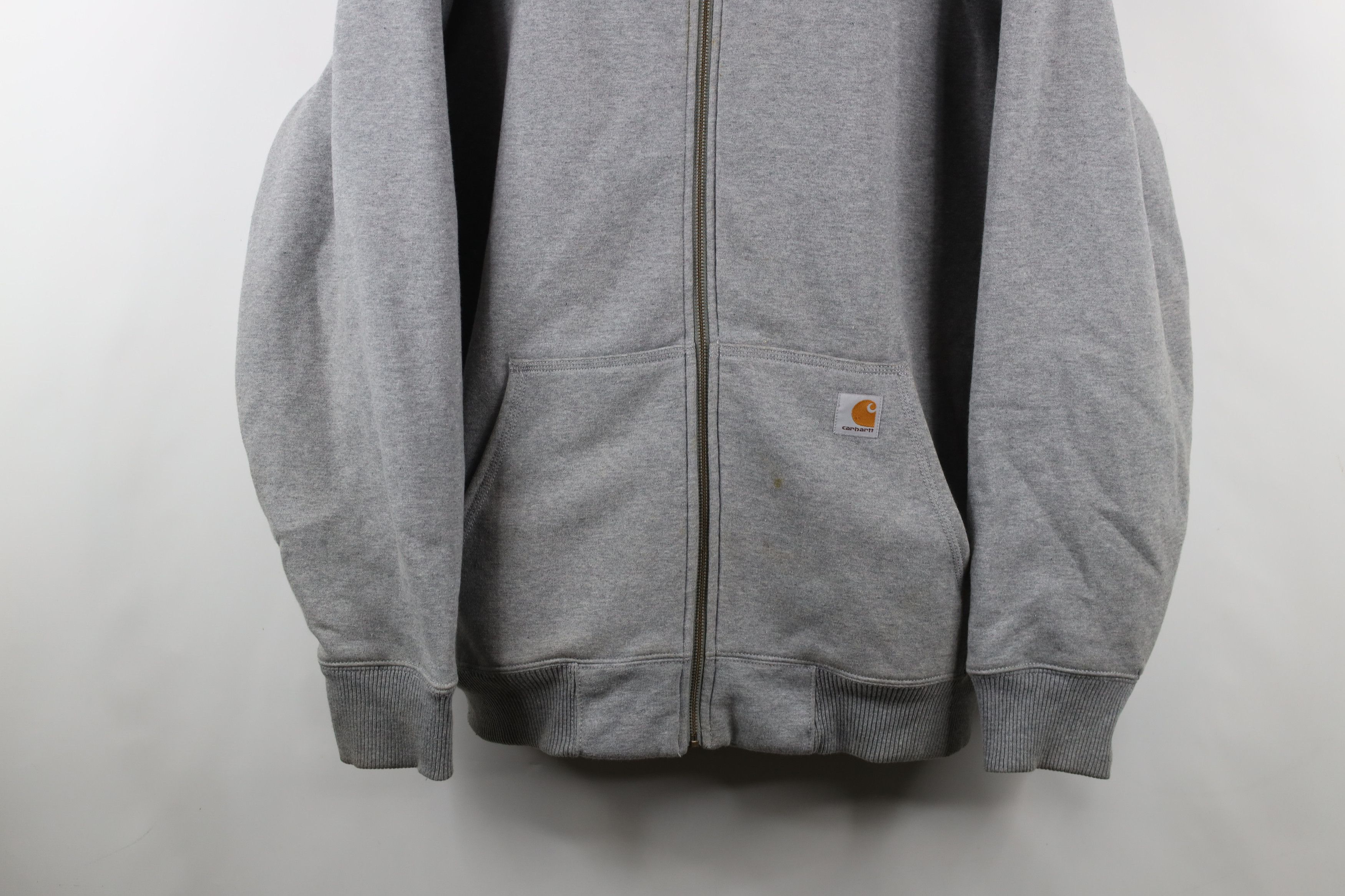 Carhartt × Vintage Vintage Y2K Carhartt Fleece Lined Hoodie Sweatshirt Jacket Size US XL / EU 56 / 4 - 3 Thumbnail