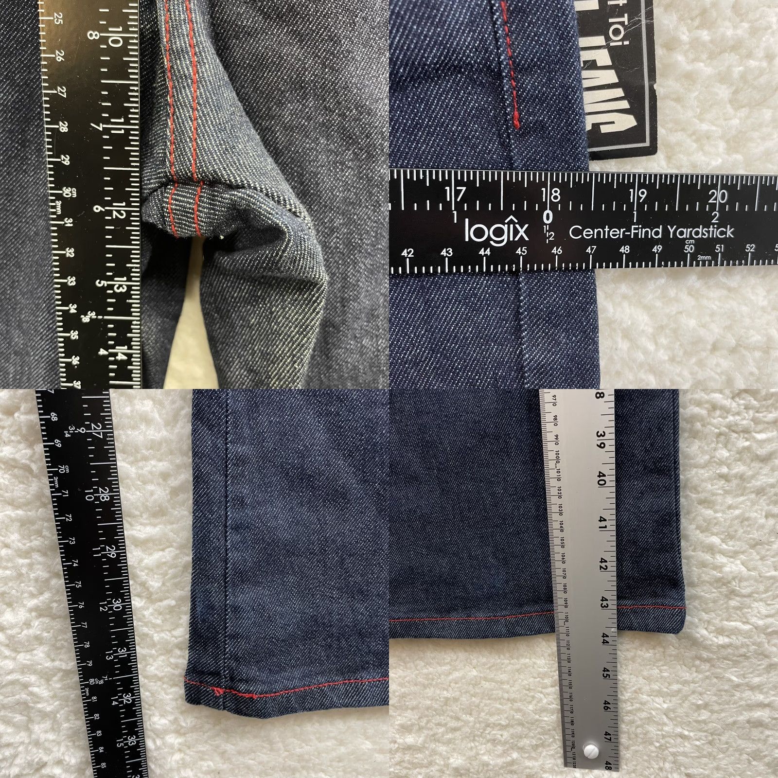 Vintage VINTAGE NEW 90s Y2K jeans 12 30 High Waisted Bootcut Flare Dark Wash Size 34" / US 12 / IT 48 - 8 Thumbnail