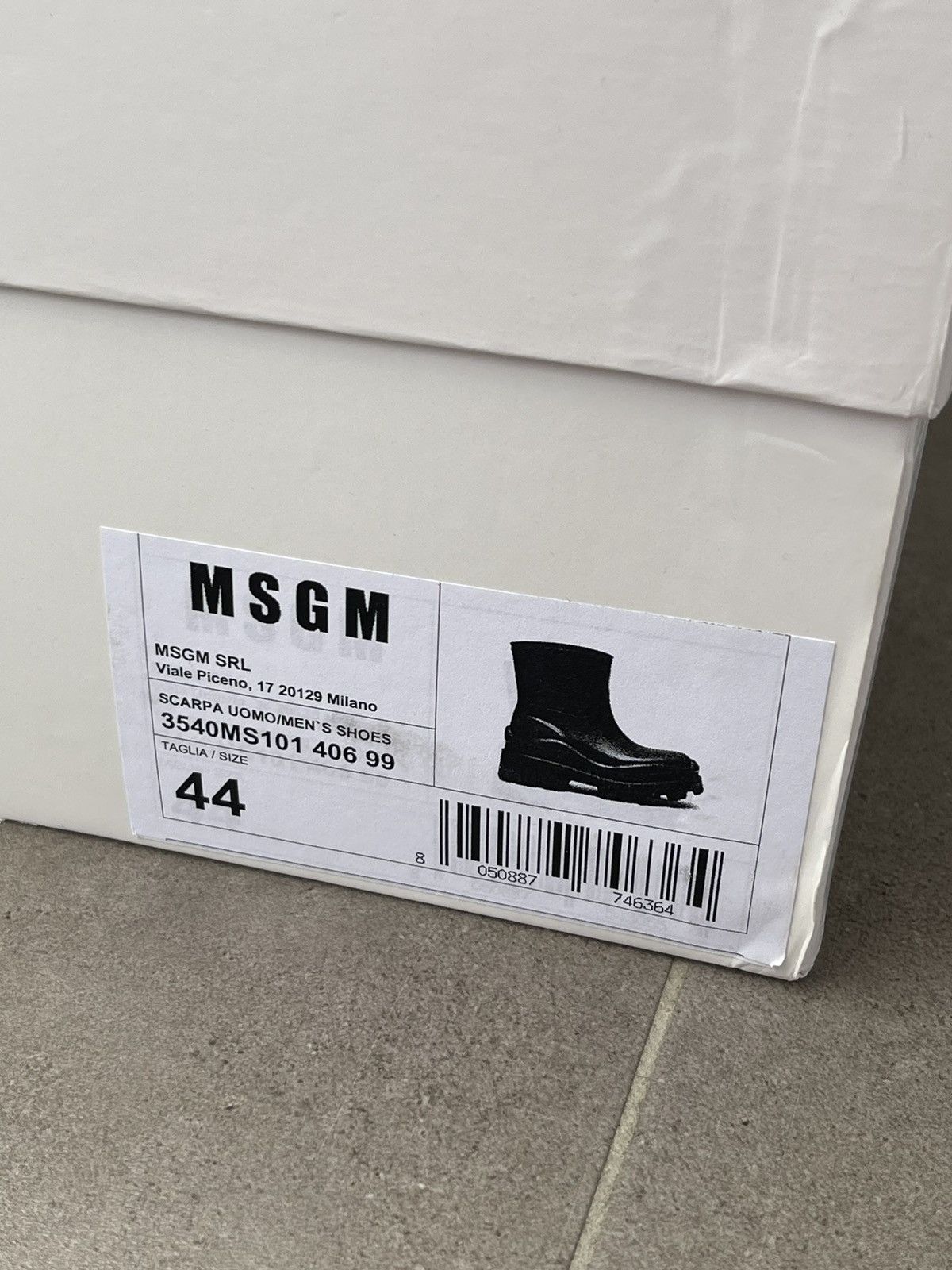 MSGM !DS! SS23 MSGM Scarpa Black Rubber Boots Size US 11 / EU 44 - 22 Thumbnail