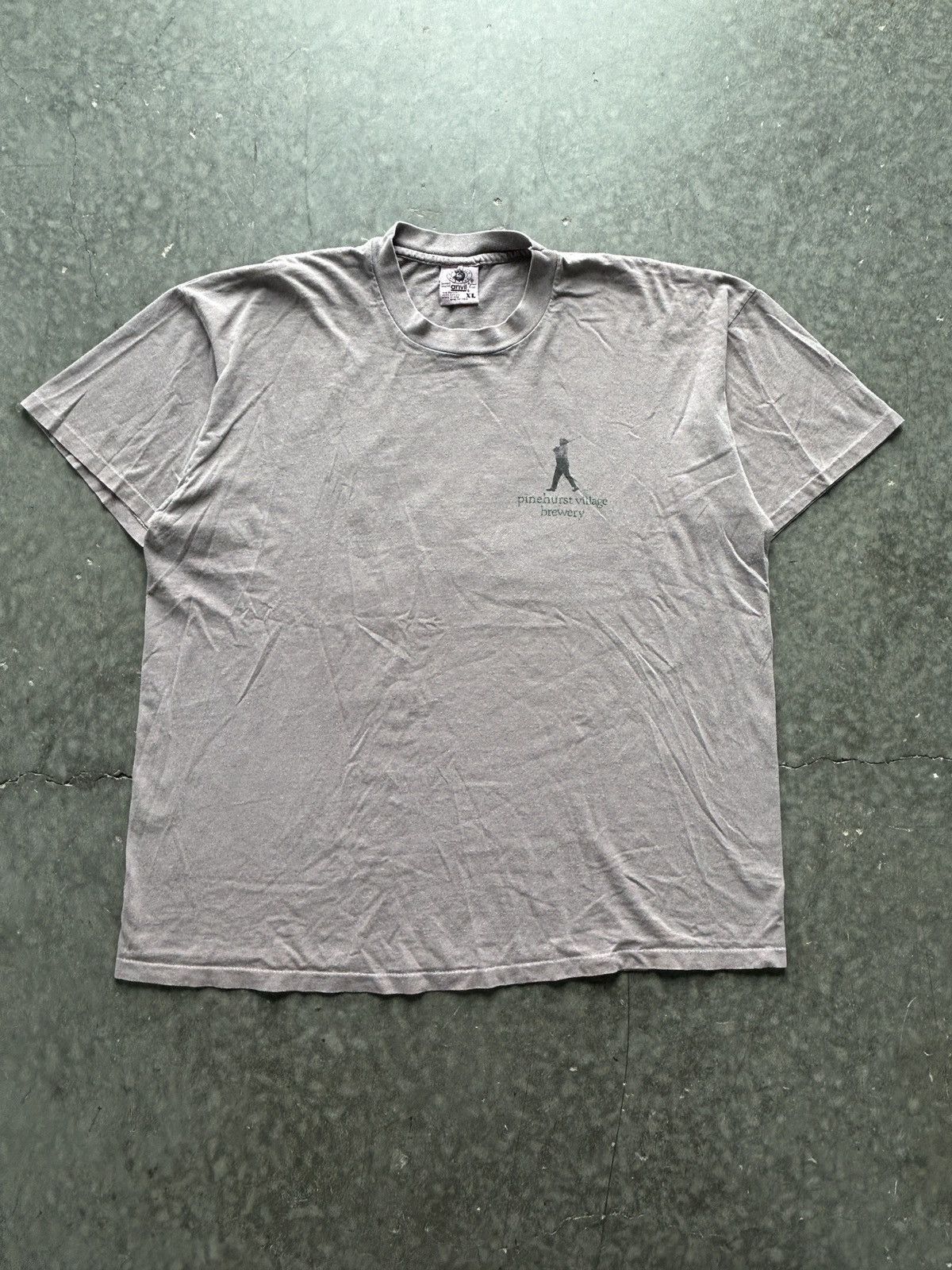 Vintage Vintage 90s Pinehurst Village Brewery Graphic Tee Size US XL / EU 56 / 4 - 3 Thumbnail