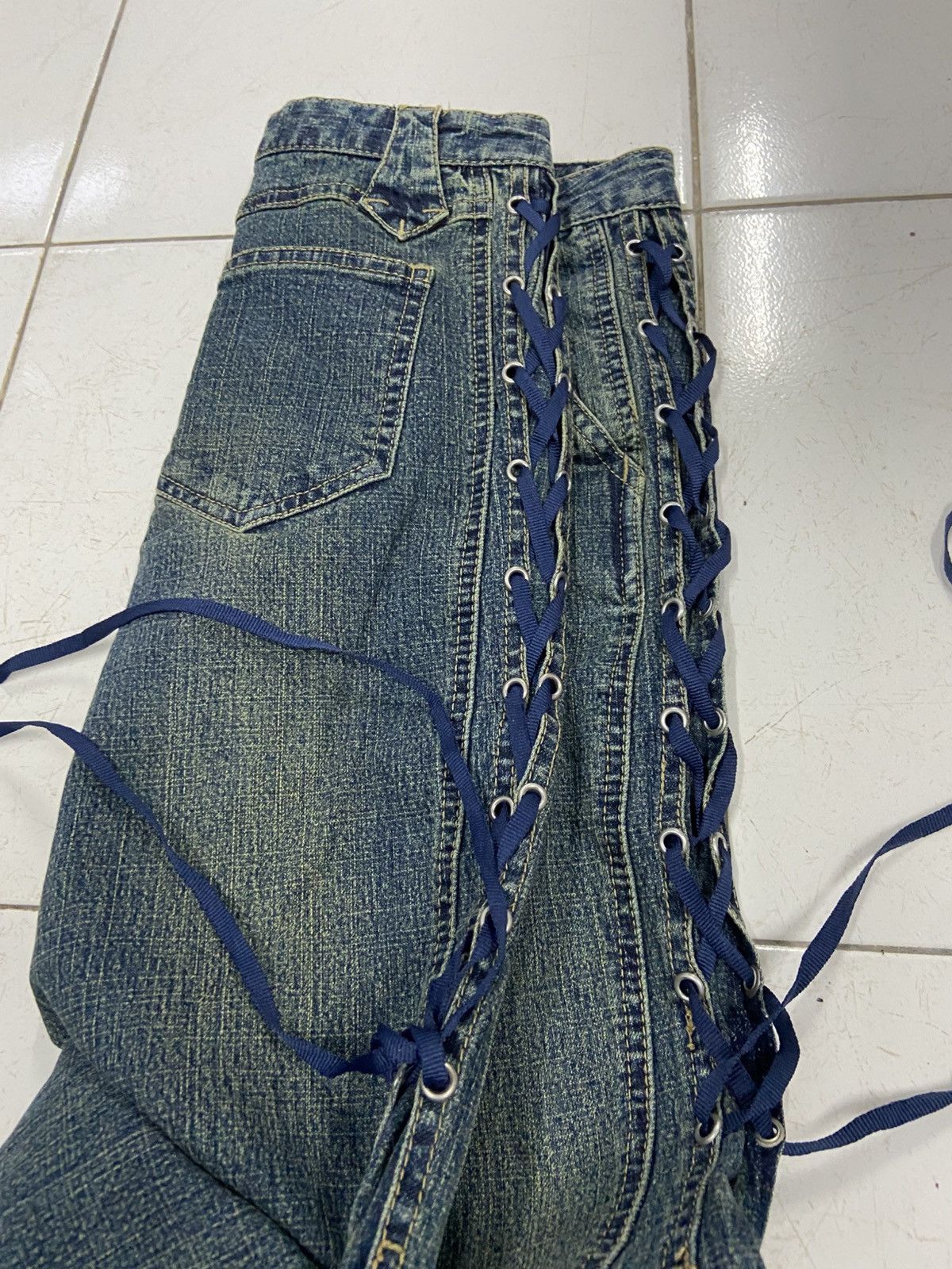 Japanese Brand BROW DWIN FLARE DENIM JEANS Size 24" / US 00 / IT 34 - 6 Thumbnail