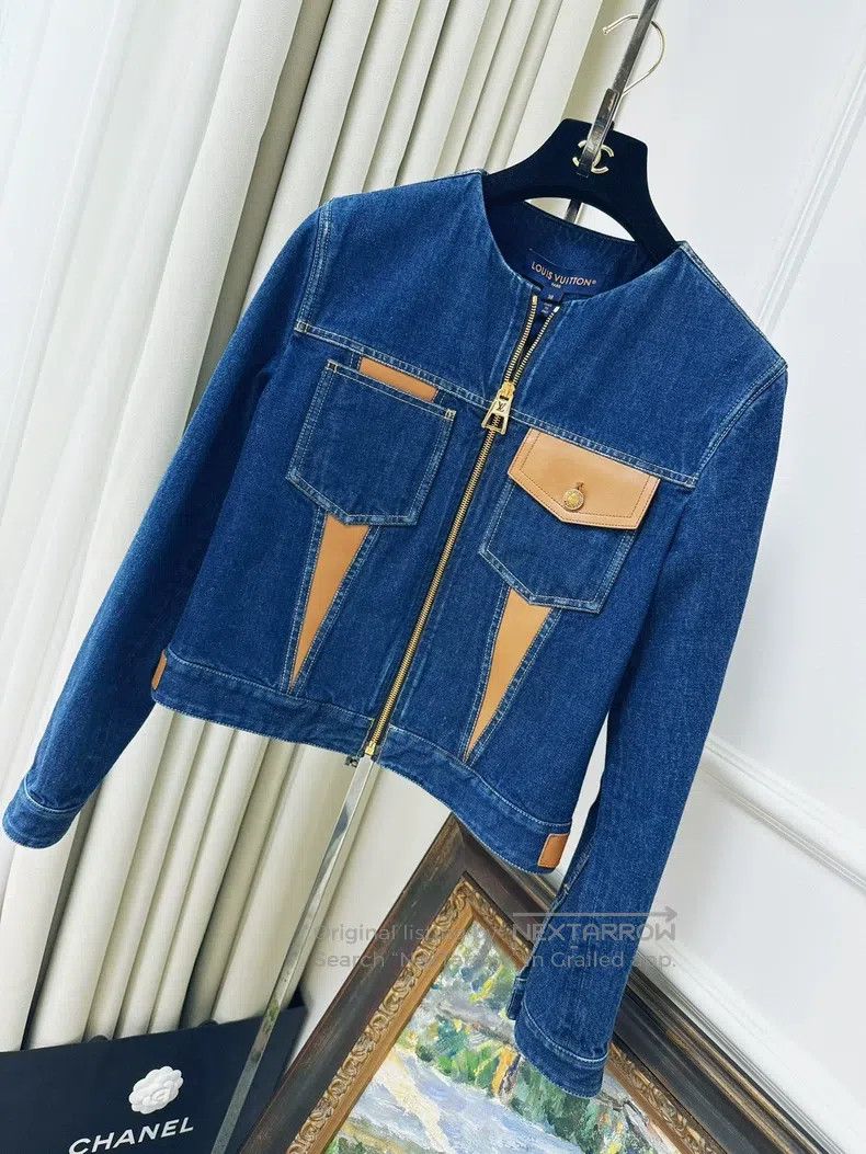 Louis Vuitton Louis Vuitton 23s show blue patchwork two-pocket denim jac Size XS / US 0-2 / IT 36-38 - 1 Thumbnail