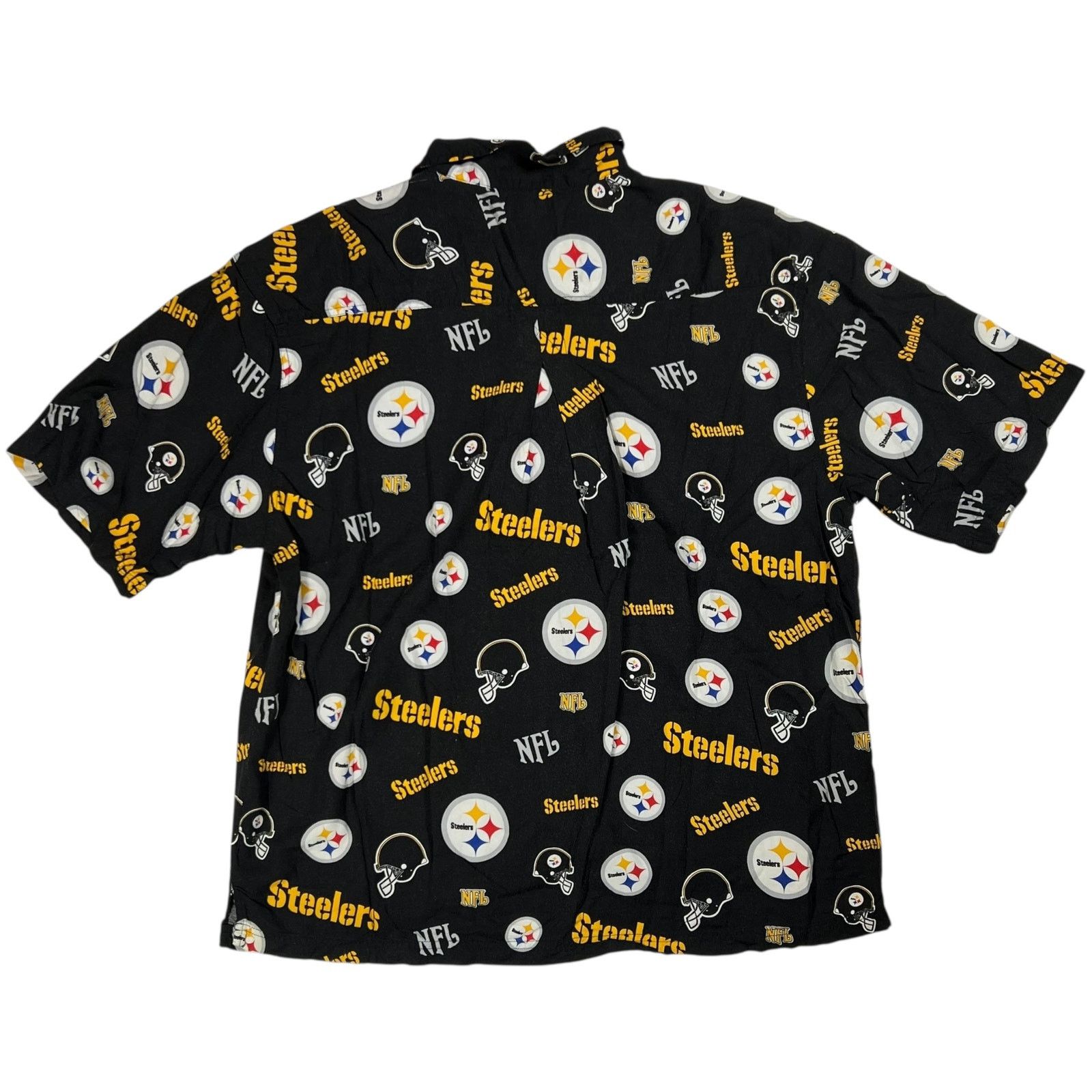 NFL × Vintage Vintage Y2K Pittsburgh Steelers NFL all over print Hawaiian Size US XL / EU 56 / 4 - 7 Thumbnail