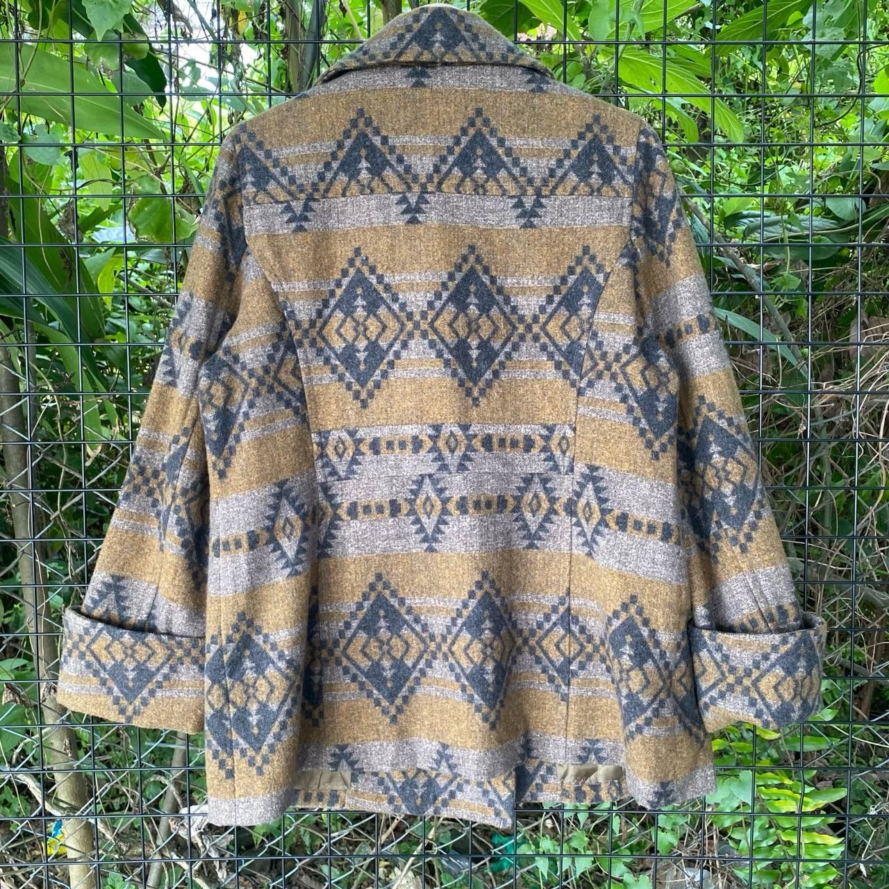Aztech Mountain Vintage Cara Wool Duffel Coat Jacket Size L / US 10 / IT 46 - 9 Thumbnail