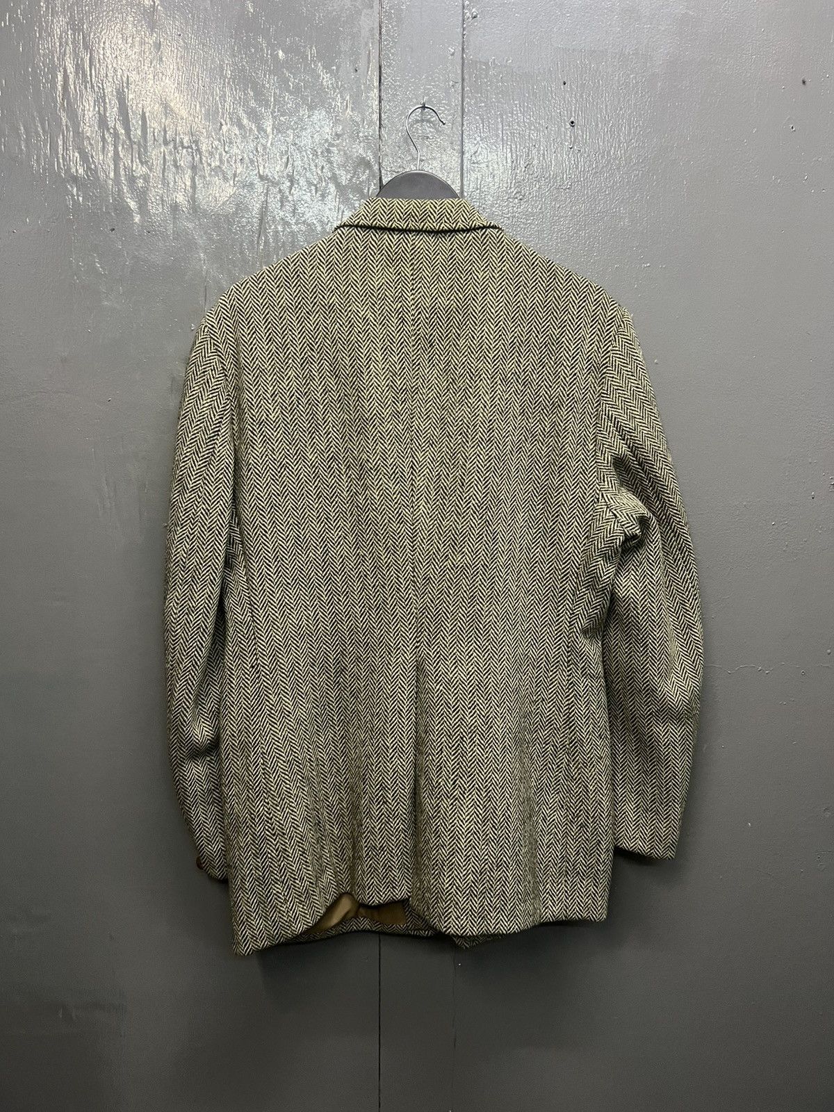Harris Tweed Harris Tweed Herringbone Twill Hand Wooven Wool Blazers Size 44L - 4 Thumbnail