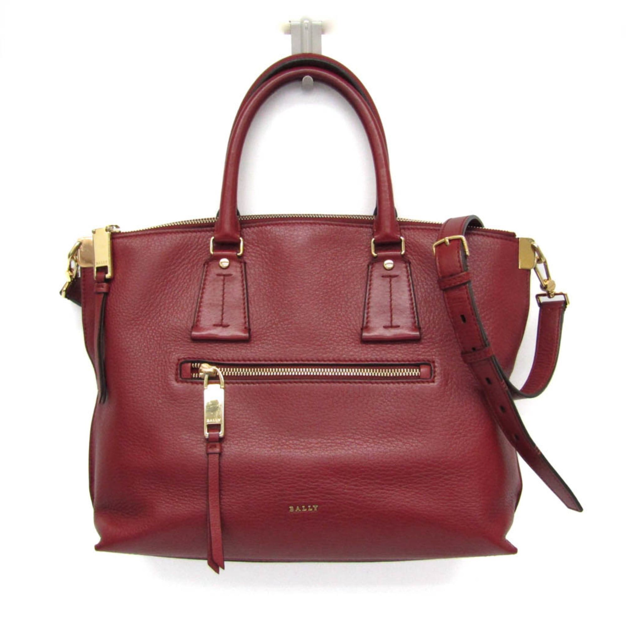 Bally Bally MADISON MD Women's Leather Handbag,Shoulder Bag Red Brown Size ONE SIZE - 1 Thumbnail