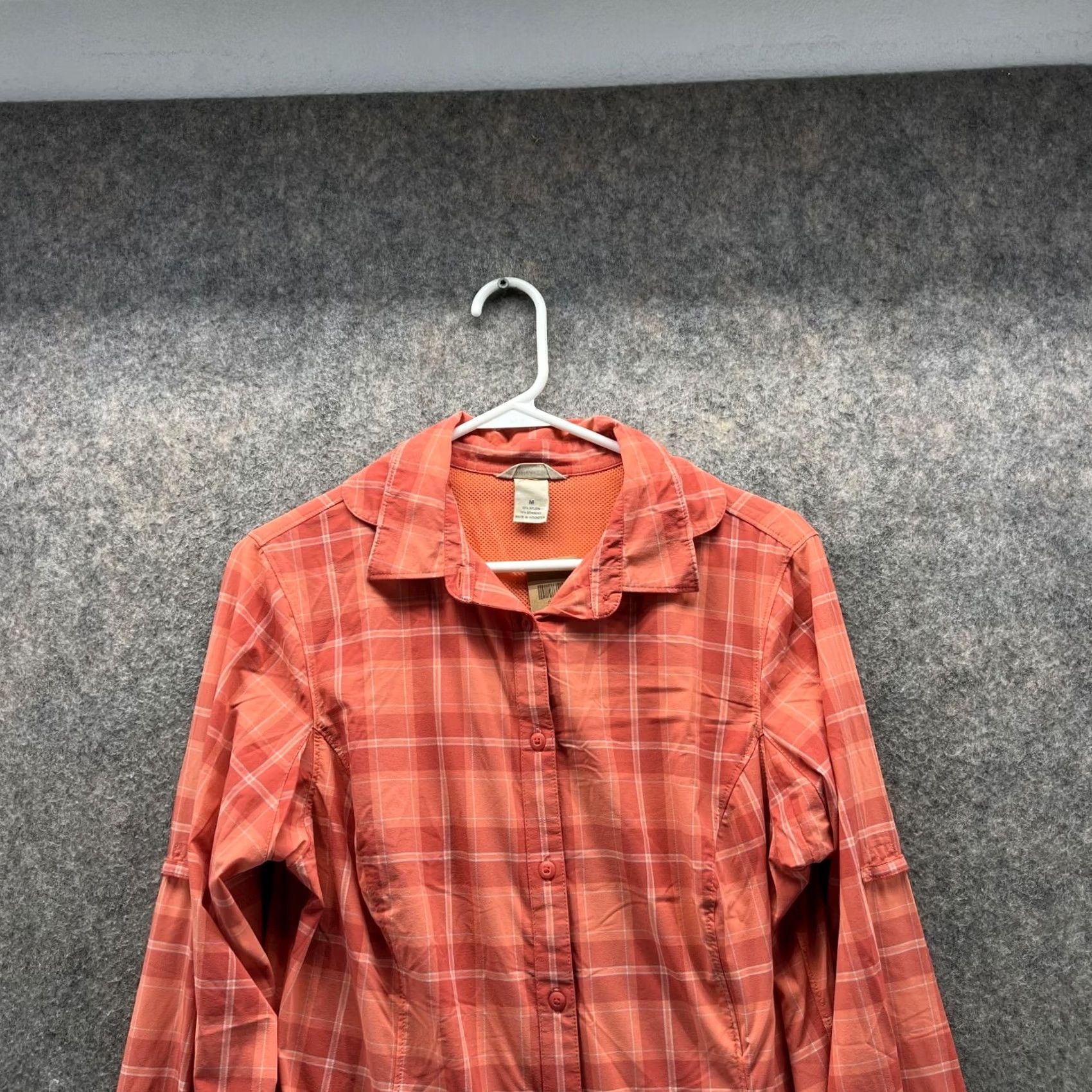 Vintage Duluth Shirt Women Medium Orange Casual Button Down Nylon Spandex Plaid Vented Shirt Shirt Woman Modern Preppy Button-Up Casual All Seasons Size M / US 6-8 / IT 42-44 - 2 Thumbnail