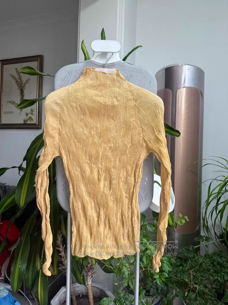 Issey Miyake Issey Miyake Beige Wicker Perspective Long Sleeve Size M / US 6-8 / IT 42-44 - 1 Thumbnail