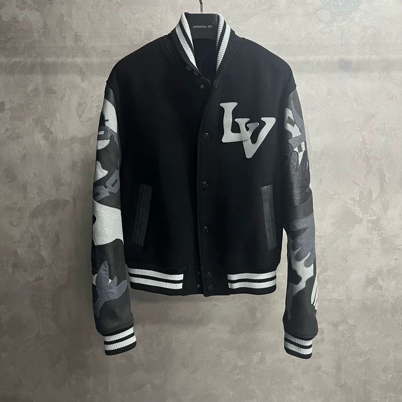 Louis Vuitton Louis Vuitton Black Chain Camouflage Baseball Jacket - dmc Size US L / EU 52-54 / 3 - 1 Thumbnail