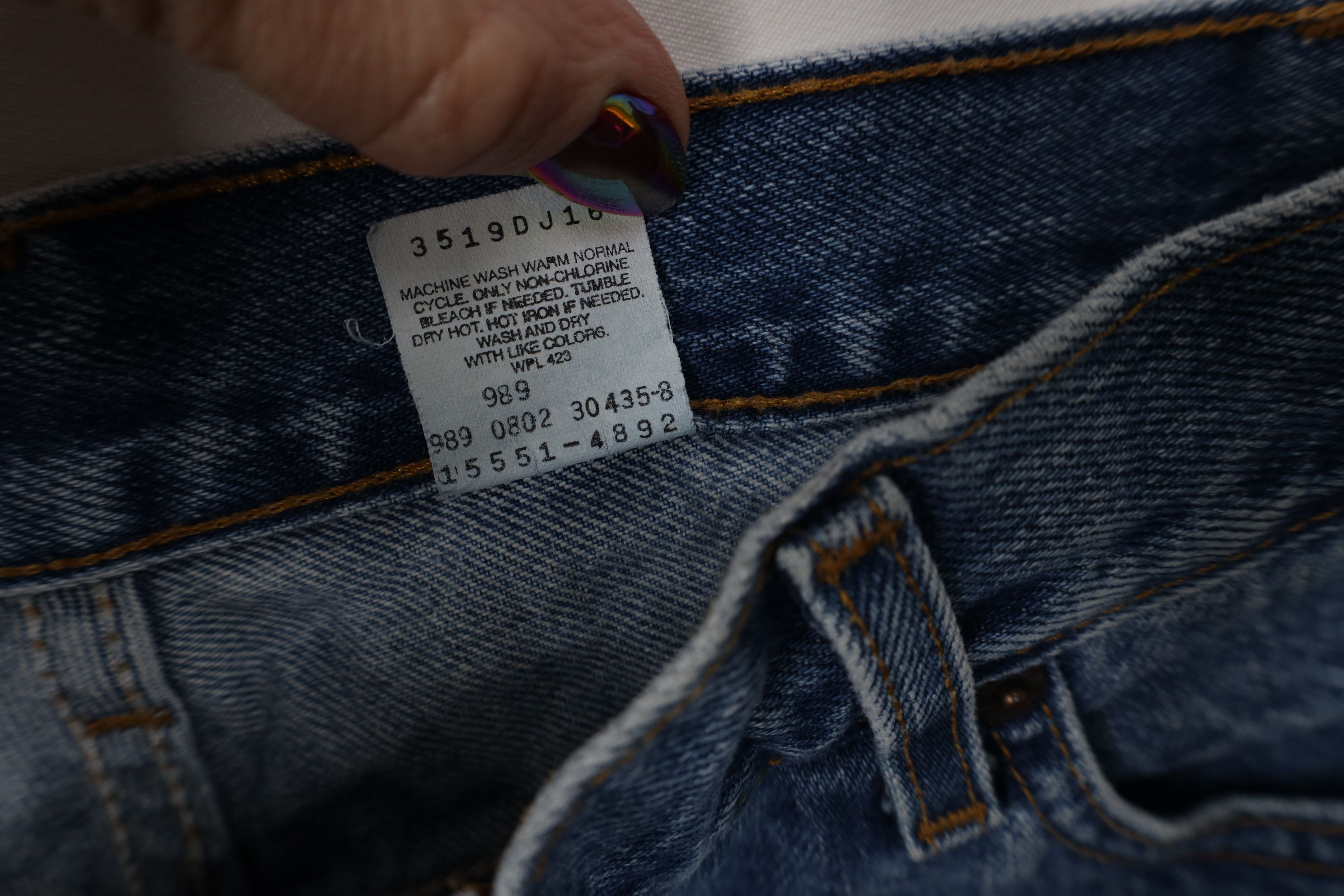 Levi's Vintage Y2K 2002 Levis 550 Fit Tapered Leg Denim Jeans Size 34" / US 12 / IT 48 - 8 Thumbnail