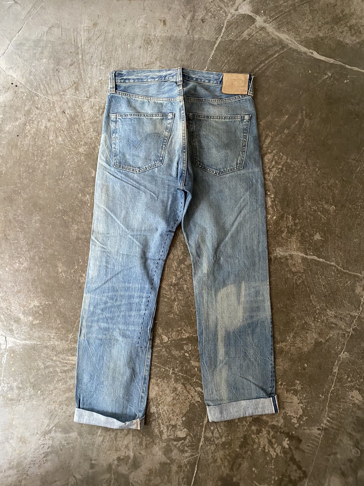 Levi's Vintage Clothing Levis Vintage Clothing 1947 501 Jeans Kapital RRL Patchwork Size US 34 / EU 50 - 7 Thumbnail
