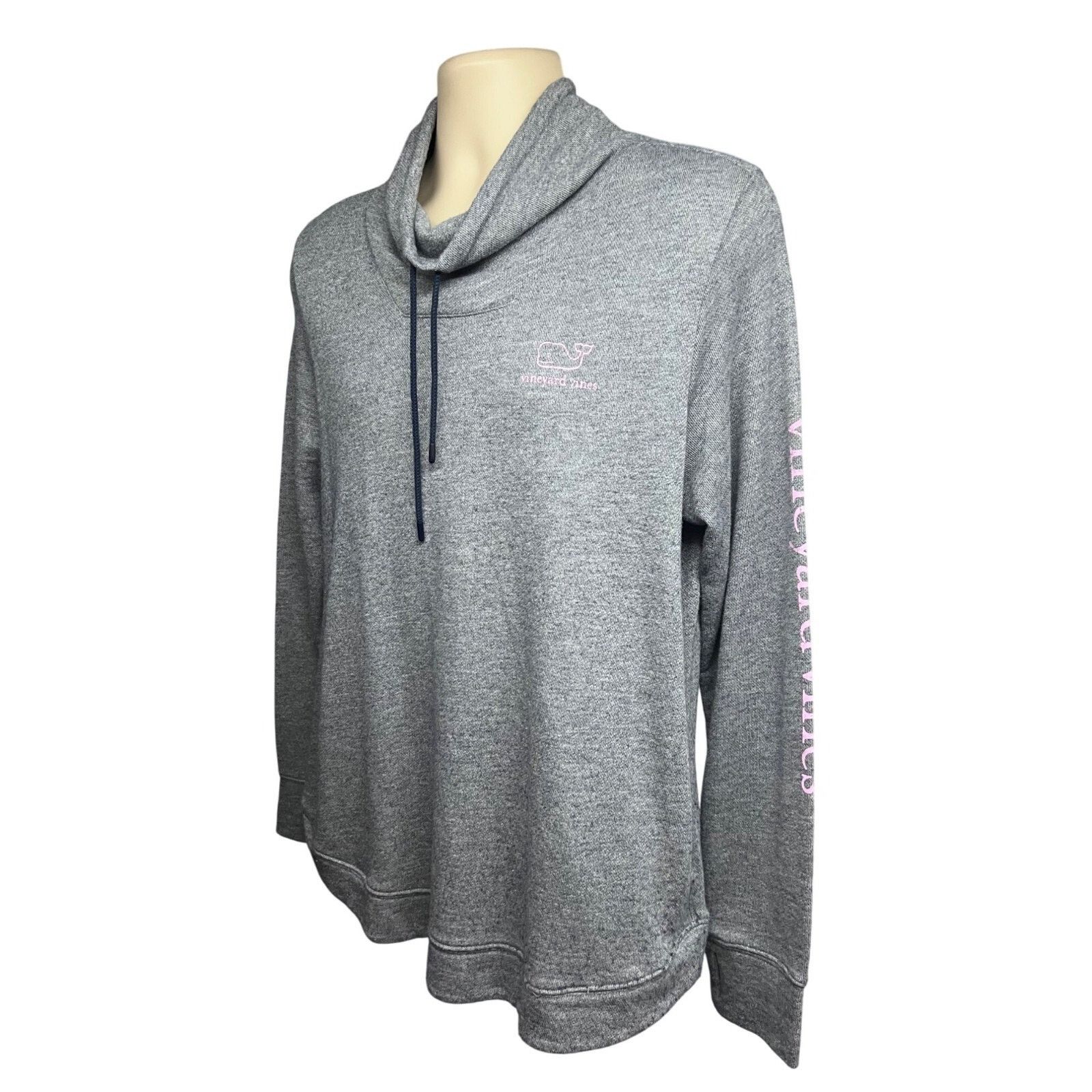 Vineyard Vines Vineyard Vines Gray Pullover Shirt Large Pockets Funnel Neck Size L / US 10 / IT 46 - 2 Thumbnail