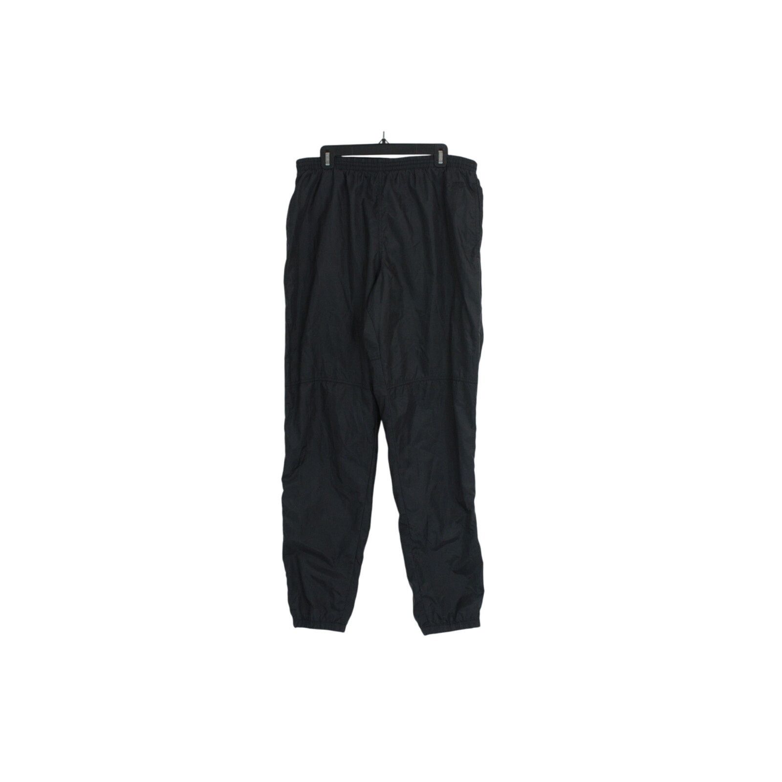 Vintage 90s Nike Track Pants Black Nylon Windbreaker Baggy