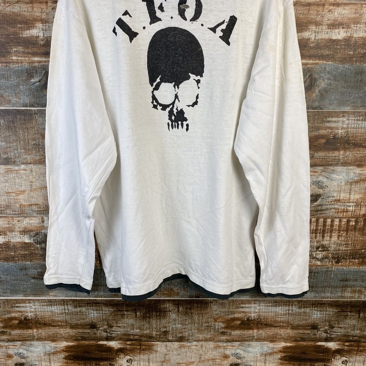 Oshkosh DL Osh Kosh White ripped Skulls Sweatshirt #C860 Size US M / EU 48-50 / 2 - 14 Thumbnail