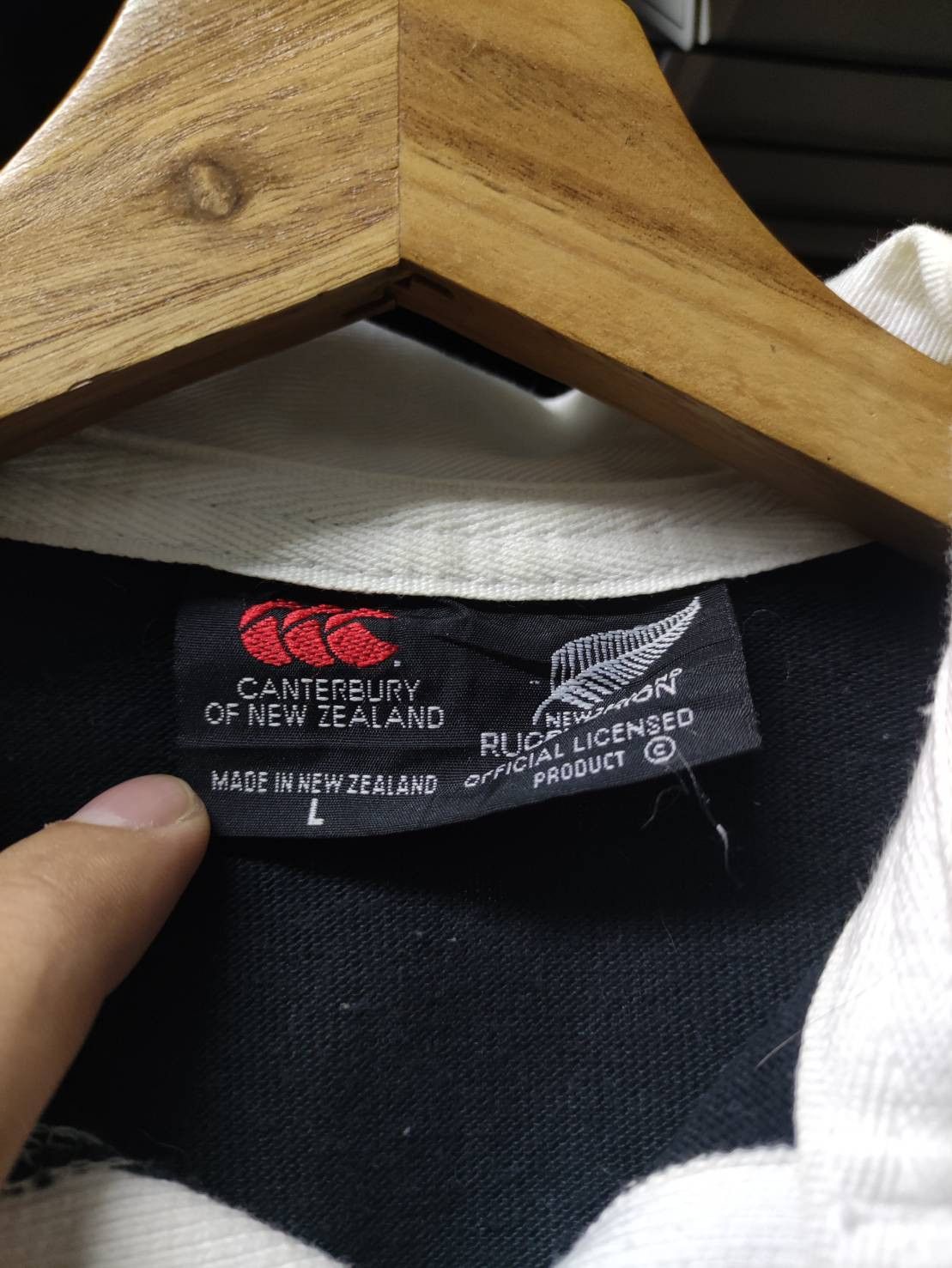 Canterbury of New Zealand Vtg 90's Canterbury of New Zealand All Blacks Rugby Jersey Size US L / EU 52-54 / 3 - 5 Thumbnail