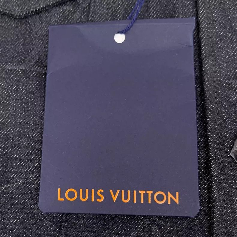 Louis Vuitton Louis Vuitton Denim Jacket Gray Black Pattern -2505 Size US L / EU 52-54 / 3 - 7 Thumbnail