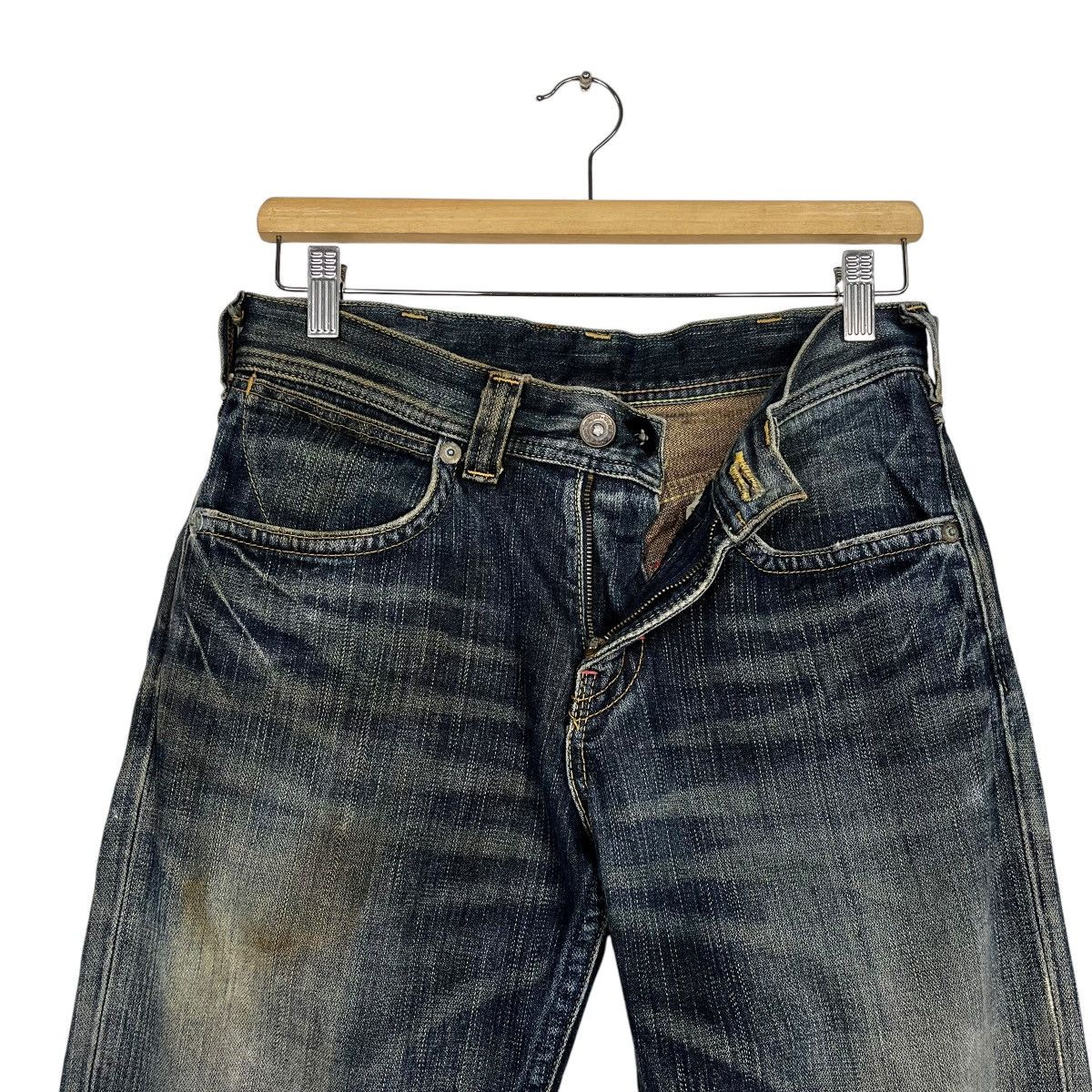 14th Addiction Vintage Wrangler Distressed Denim Jeans Size 28" / US 6 / IT 42 - 14 Thumbnail
