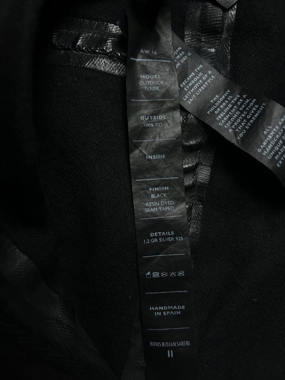 Boris Bidjan Saberi Boris Bidjan Saberi Resin Parka Silver 925 Size M Fits S Size US M / EU 48-50 / 2 - 6 Thumbnail