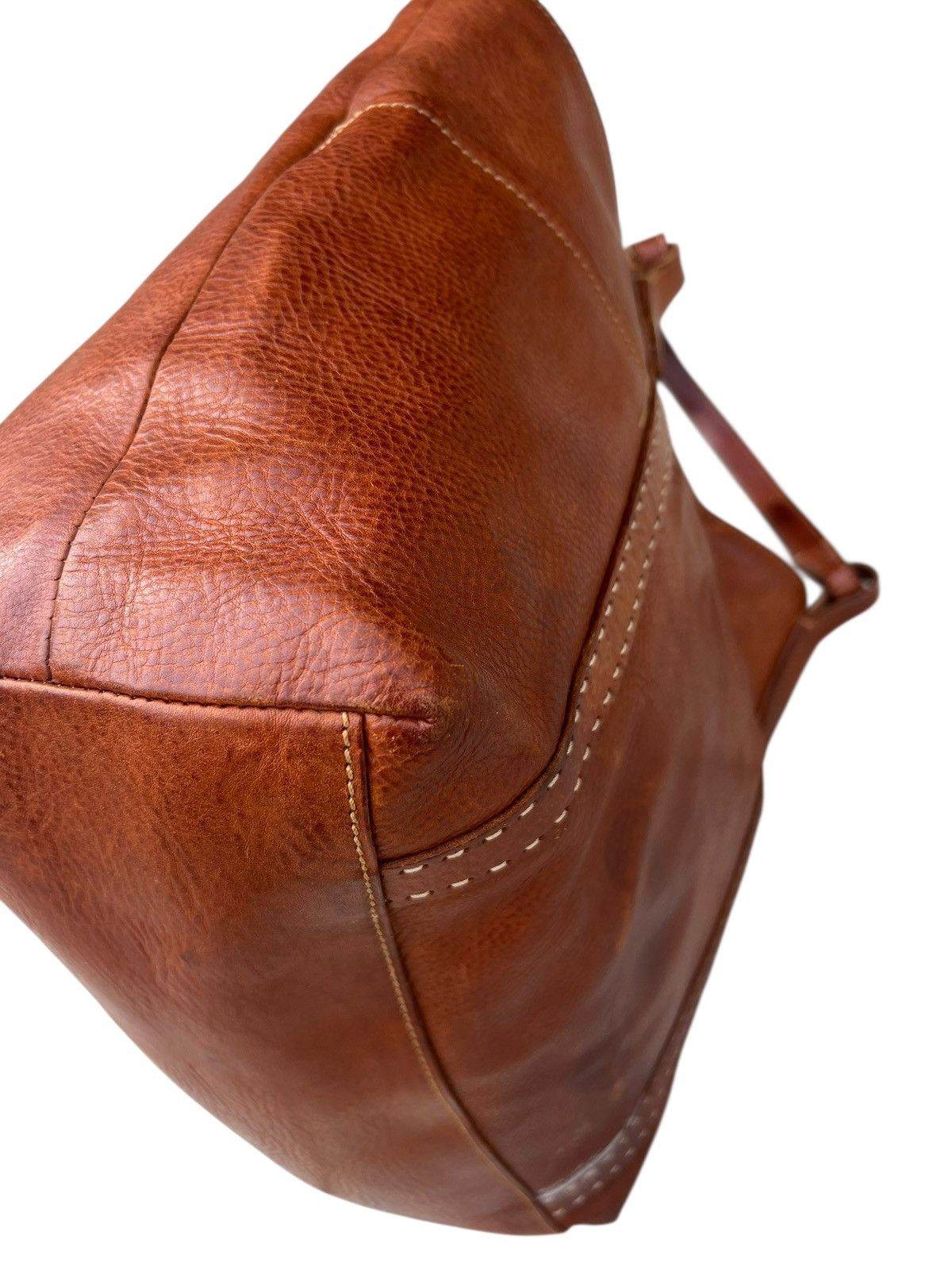Leather Genten Japan Patina Leather Multi Pocket Tote Bag Size ONE SIZE - 13 Thumbnail