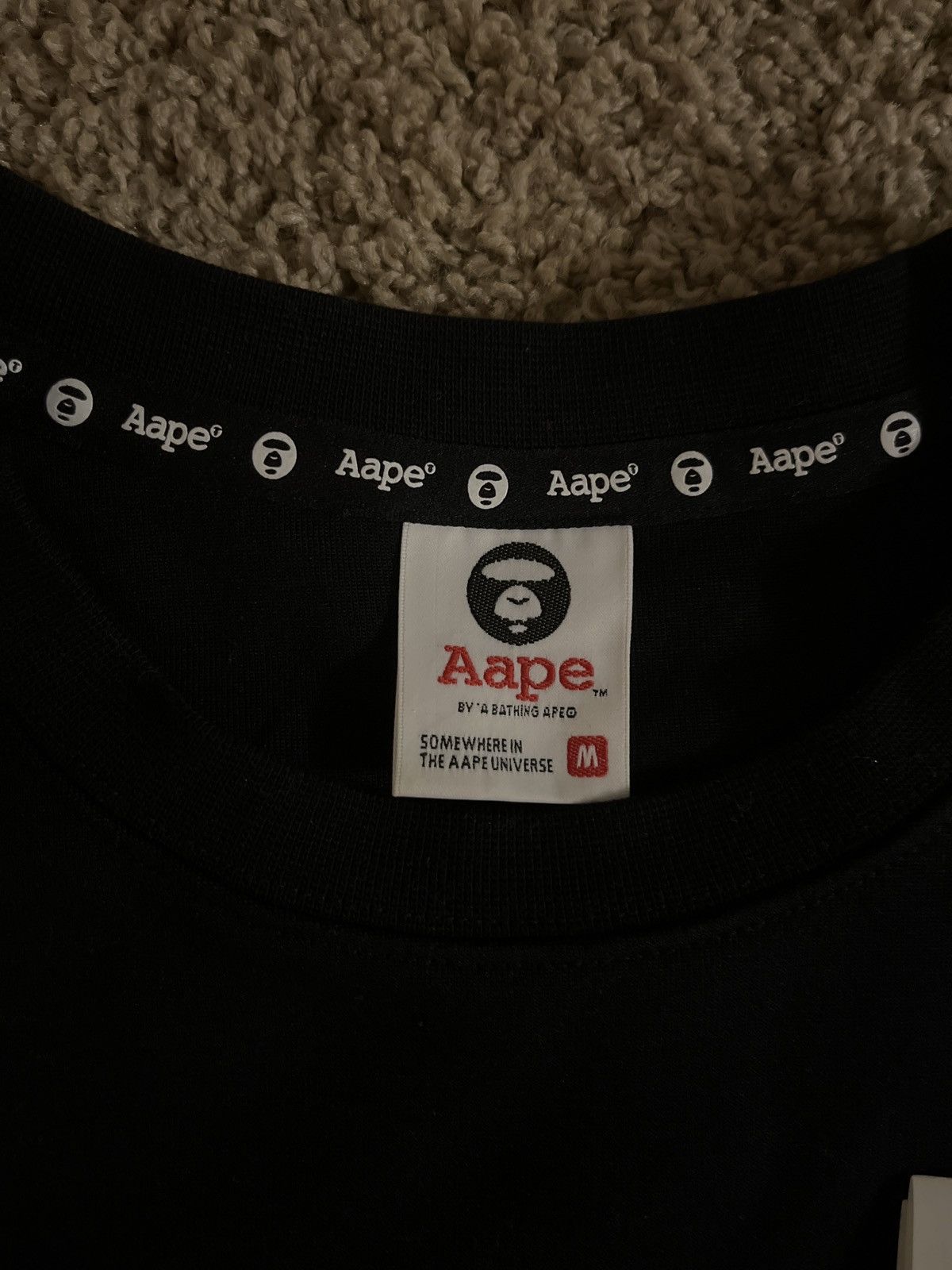 Aape × Bape Bape AAPE UNVS black crew neck Size US M / EU 48-50 / 2 - 3 Thumbnail