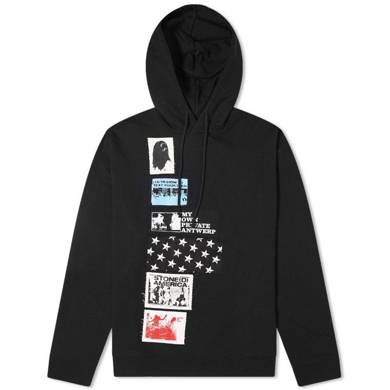 Raf Simons SS20 “Modello” Appliqué Hoodie | Grailed