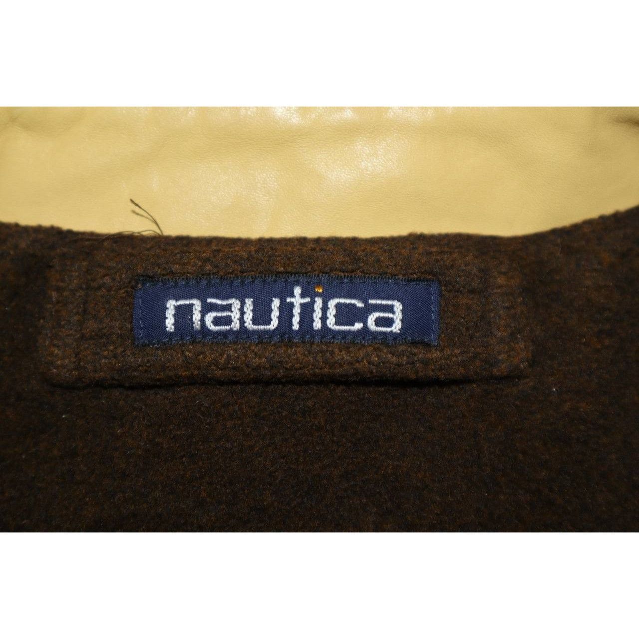 Vintage Vintage 90s Nautica Reversible Leather Suede Bomber Jacket L Size US L / EU 52-54 / 3 - 8 Thumbnail