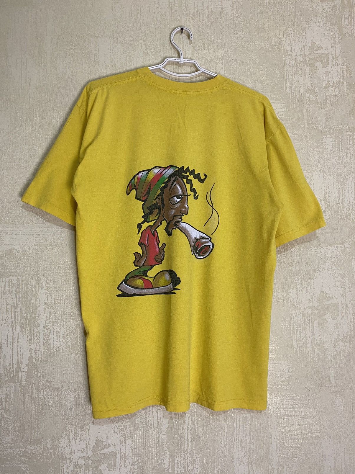 Bob Marley × Vintage Vintage Marijuana Paff Daddy Bob Marley 90s T-shirt Tee Size US XL / EU 56 / 4 - 1 Thumbnail