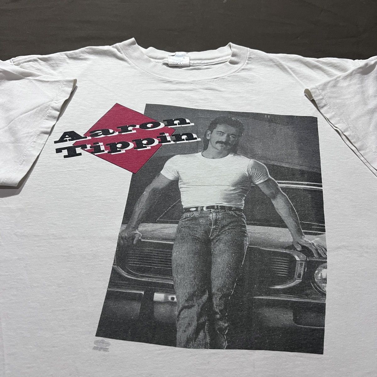 Band Tees Vintage 90s Aaron Tippin Tee XL Country music winterland Size US XL / EU 56 / 4 - 1 Thumbnail