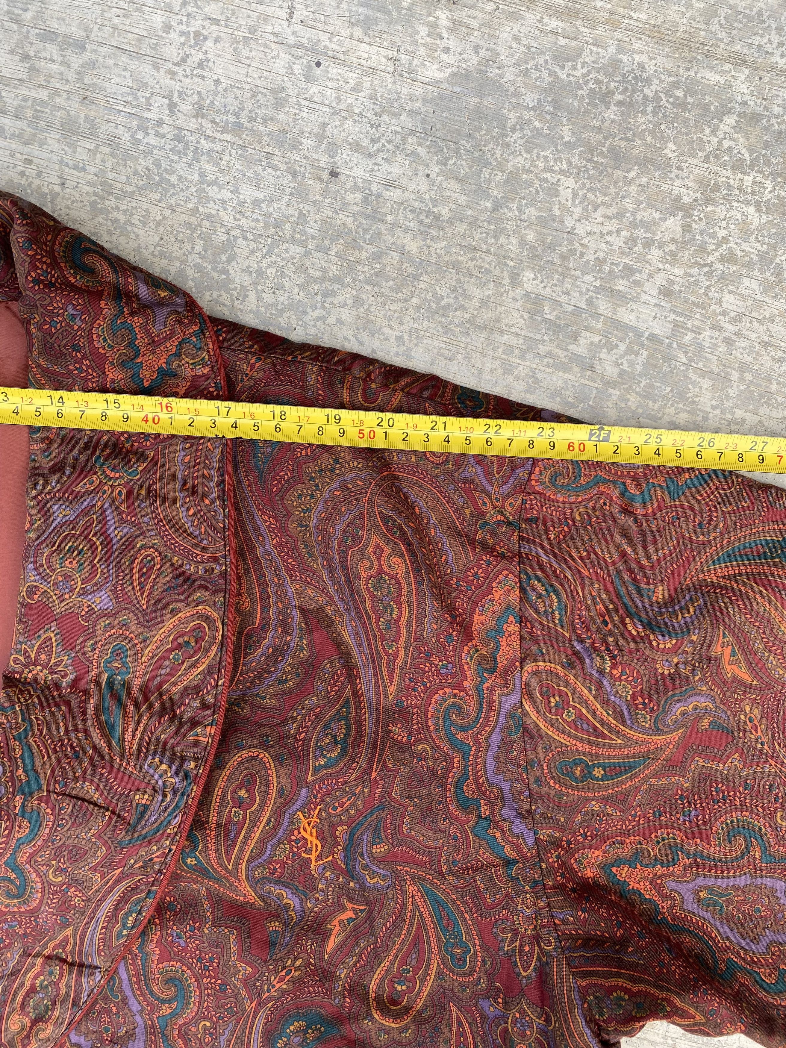 Vintage × Yves Saint Laurent ⚡️last drop⚡️Yves Saint Laurent Paisley Kimono Size US L / EU 52-54 / 3 - 11 Thumbnail