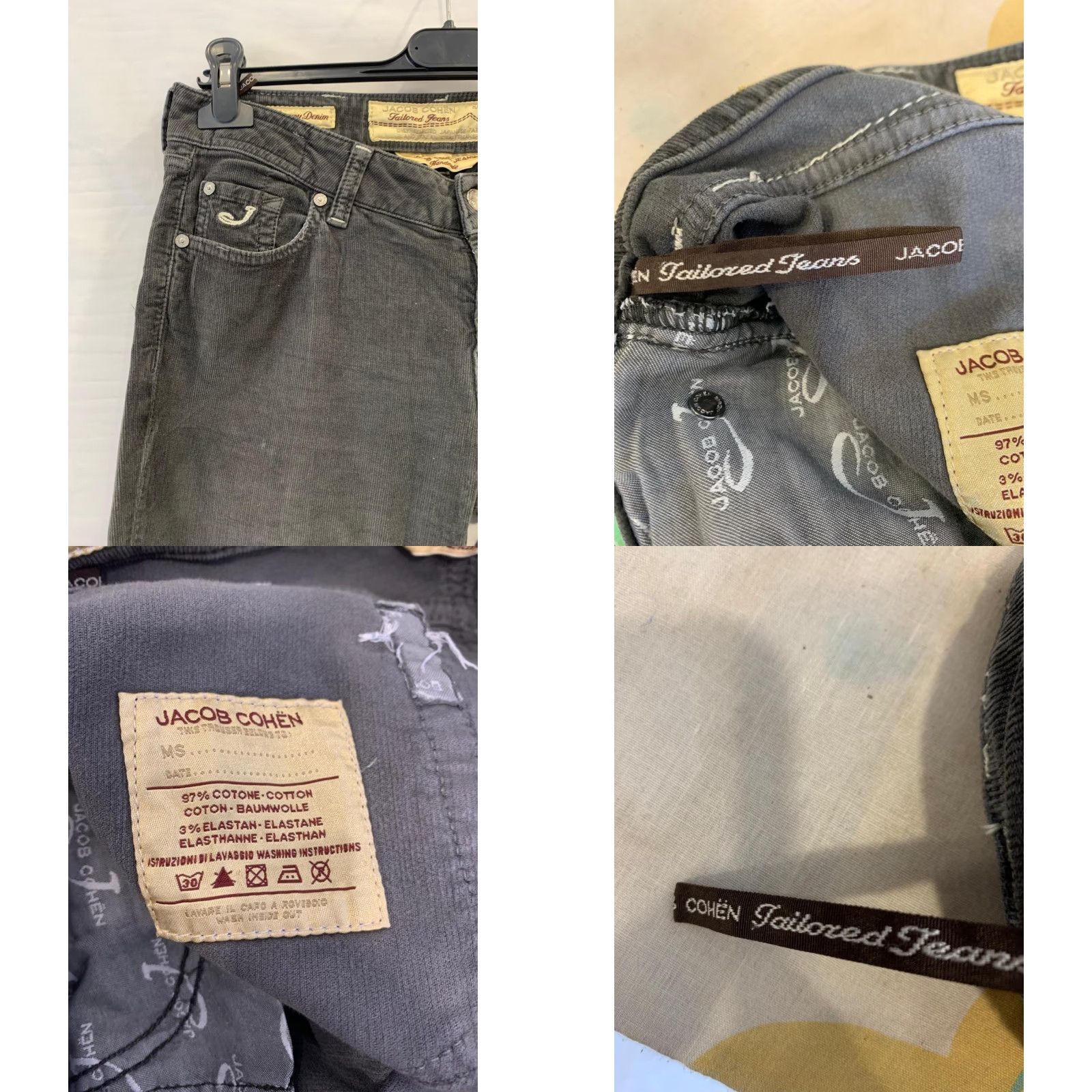 Jacob Cohen Jacob Cohen Rare Luxury Denim Jeans Slim Dark Wash 31 Men Regular 31 in Stretch Denim Jeans Blue 90s Style Mens Size US 31 - 9 Thumbnail