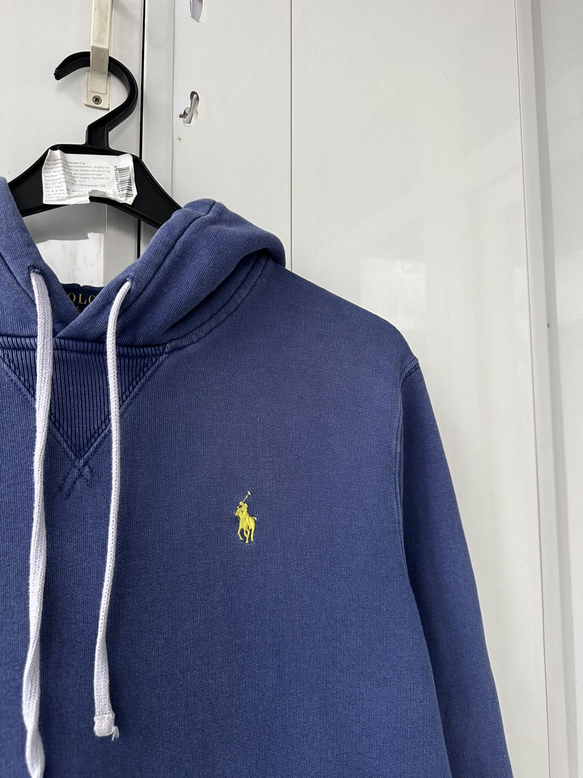Polo Ralph Lauren Vintage Polo Ralph Lauren Blue Hoodie Yellow logo Size US M / EU 48-50 / 2 - 7 Thumbnail