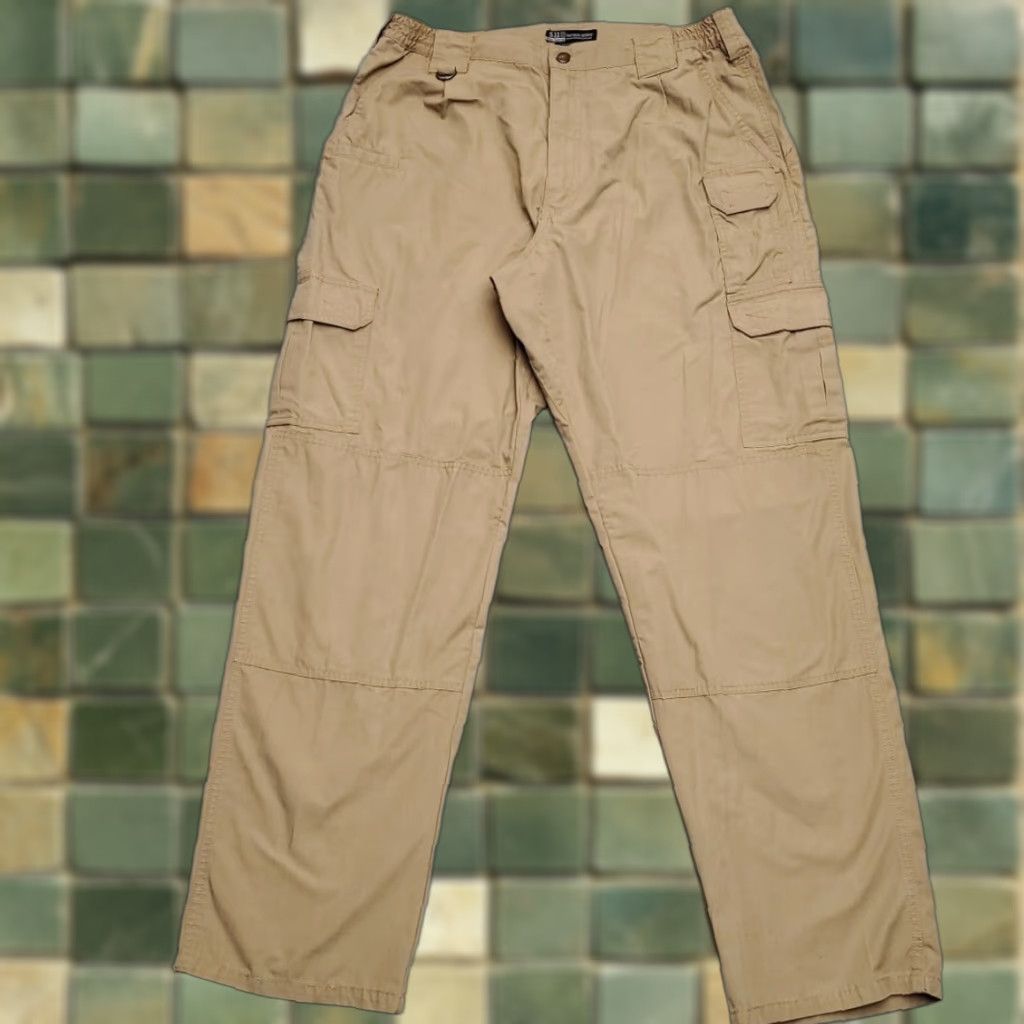 Vintage 5.11 Tactical Pants Men 36x34 Khaki Ripstop Cargo Flat Front Outdoor Utility Shirts? Size US 36 / EU 52 - 1 Thumbnail