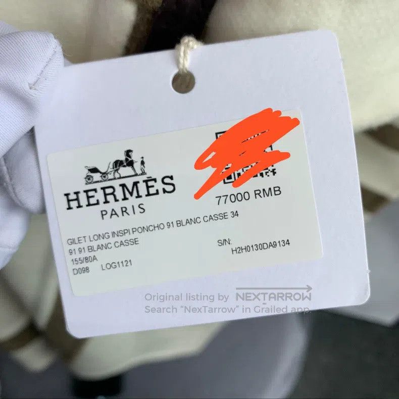 Hermes Hermes Geometric Pattern Cashmere Cloak Vest Size XXS / US 00 / IT 34 - 7 Thumbnail