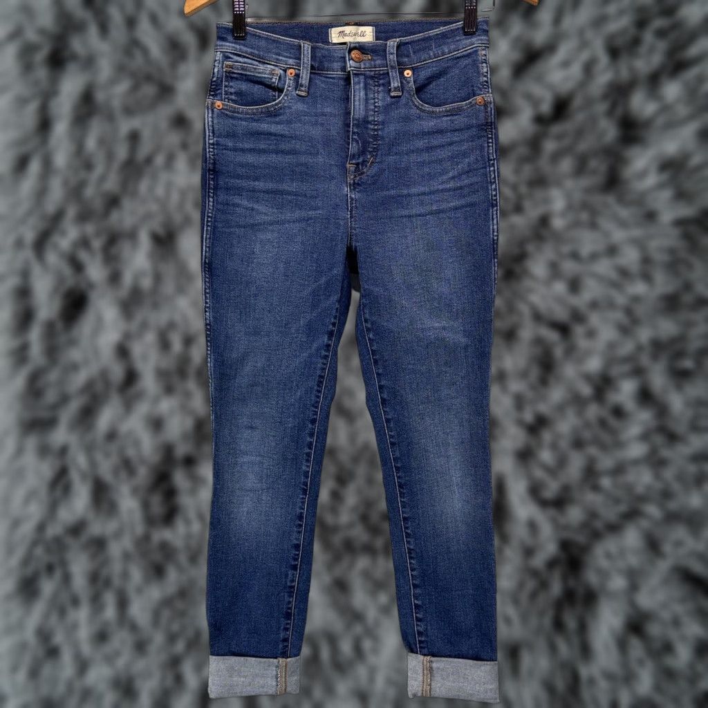 Madewell Madewell Jeans Skinny 10” High Rise Sz 26 Women’s Blue - Regular Size, Women, 26, Pre-owned Size 26" / US 2 / IT 38 - 1 Thumbnail