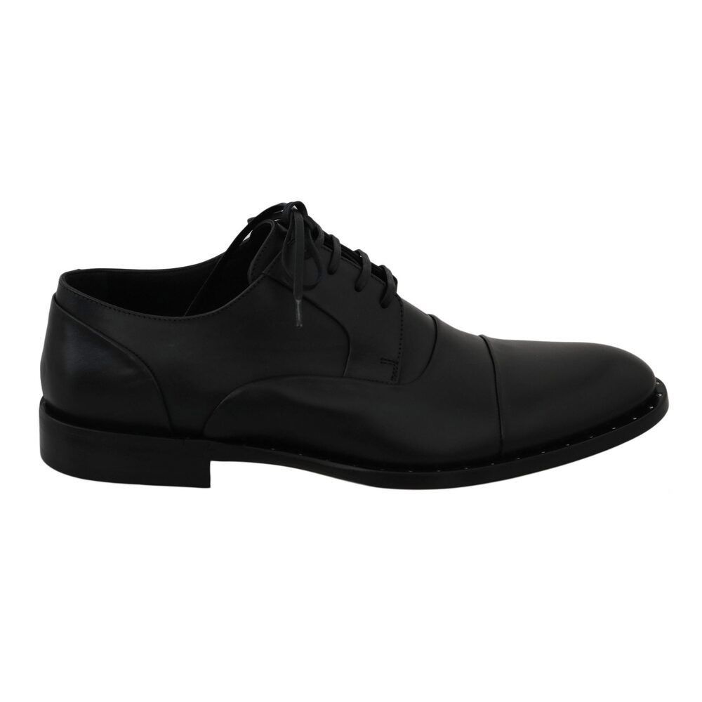 Dolce & Gabbana Dolce & Gabbana Sleek Black Leather Formal Dress Shoes Size US 6 / EU 39 - 1 Thumbnail
