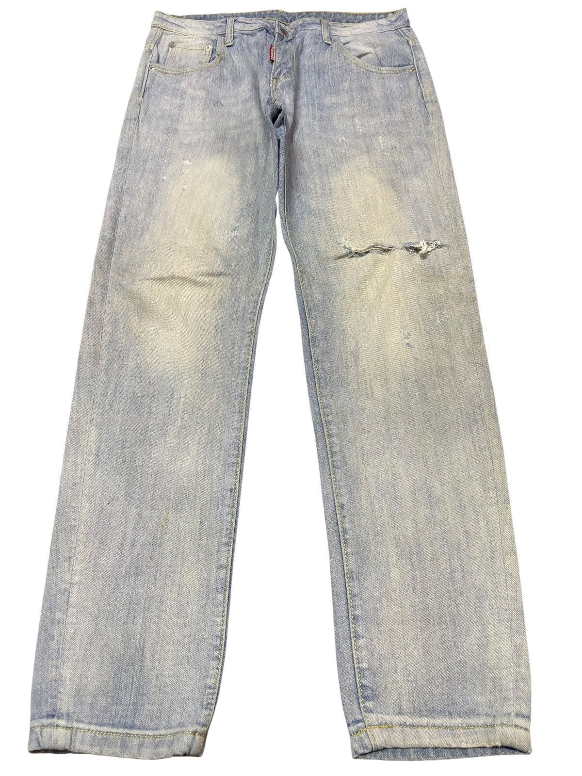 Dsquared2 Vtg Dsquared2 Selvedge Distressed Jeans Size US 32 / EU 48 - 2 Thumbnail