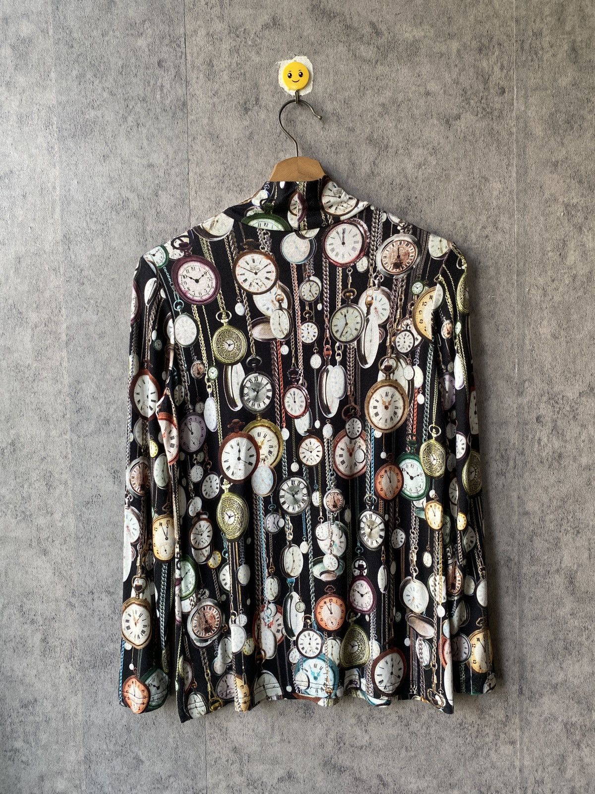 Japanese Brand Trust Club Fullprint Vintage Clock Italy Jean Paul Gaultier Size US S / EU 44-46 / 1 - 3 Thumbnail