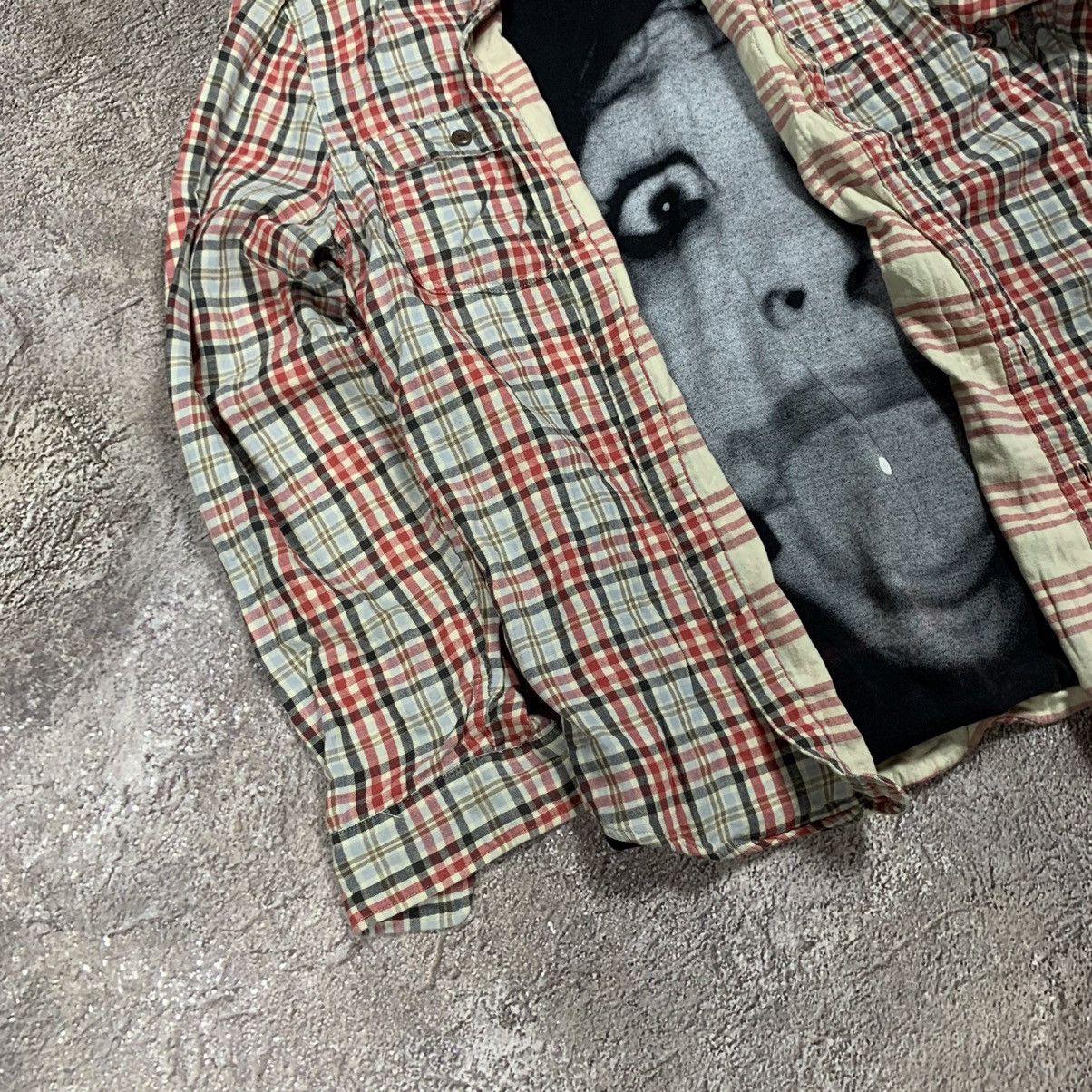 Vintage Vintage 90s Plaid Shirt Graphic Print Grunge Oversized M Size US M / EU 48-50 / 2 - 3 Thumbnail