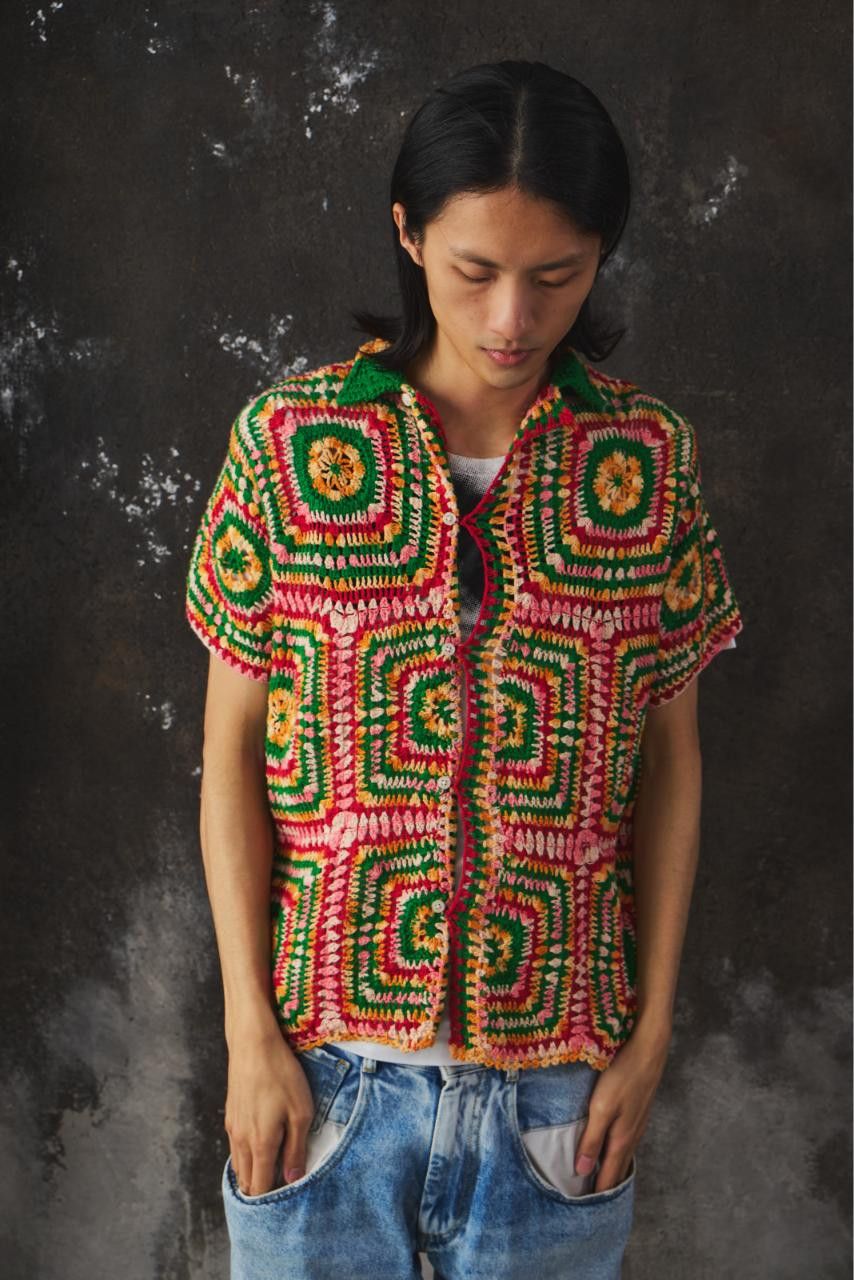 Bode Bode Manchester Crochet Short-Sleeve Shirt Size US S / EU 44-46 / 1 - 3 Thumbnail