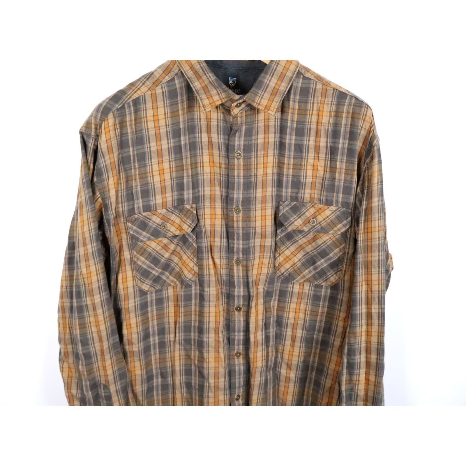 Vintage Kuhl Dillingr Flannel Shirt Men 2XL Brown Plaid Lightweight Cotton-Tencel Button-Up Long Sleeve Casual Workwear Vintage No Size US XXL / EU 58 / 5 - 4 Thumbnail