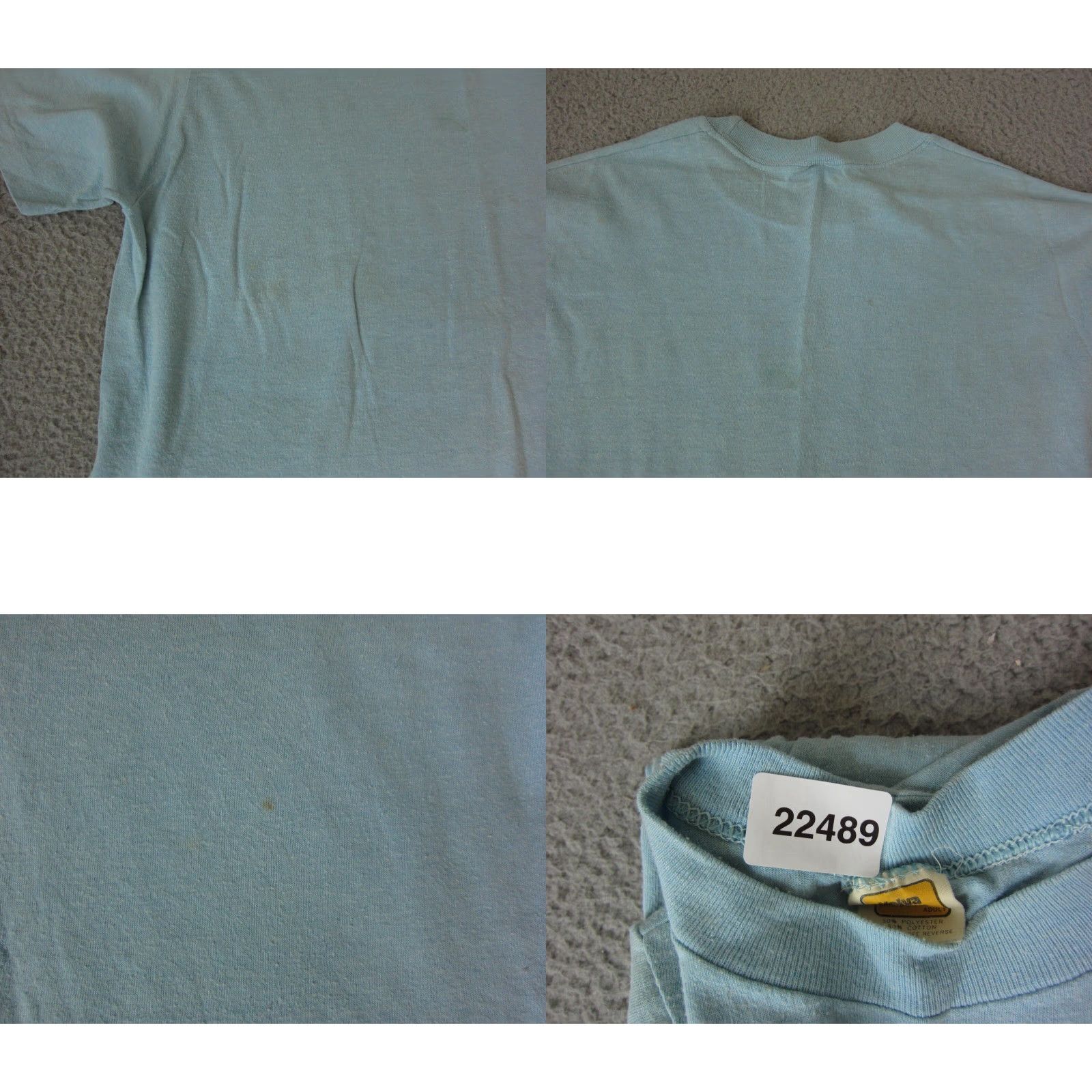 Velva Sheen VINTAGE Washington DC Shirt Mens L Blue 70s Velva Sheen T-Shirt Short Sleeve Crew Neck Cotton Jersey Made in USA Single Stitch 1A Size US L / EU 52-54 / 3 - 9 Thumbnail