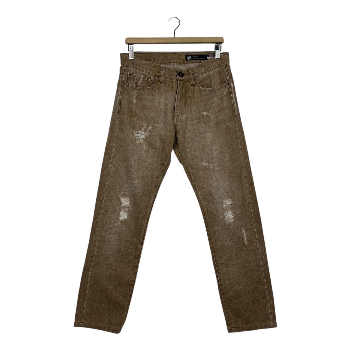Japanese Brand Vintage Back Number Distressed Pants Size 32" / US 10 / IT 46 - 1 Thumbnail