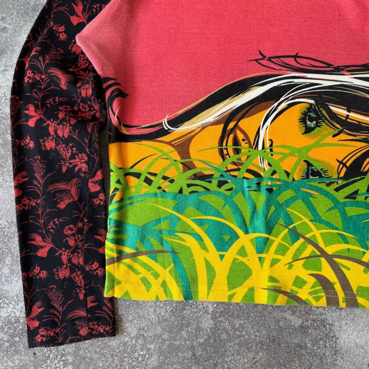 Custo Barcelona × Vintage Custo Barcelona Y2K Lady Printed Long Sleeve Top Size S / US 4 / IT 40 - 5 Thumbnail