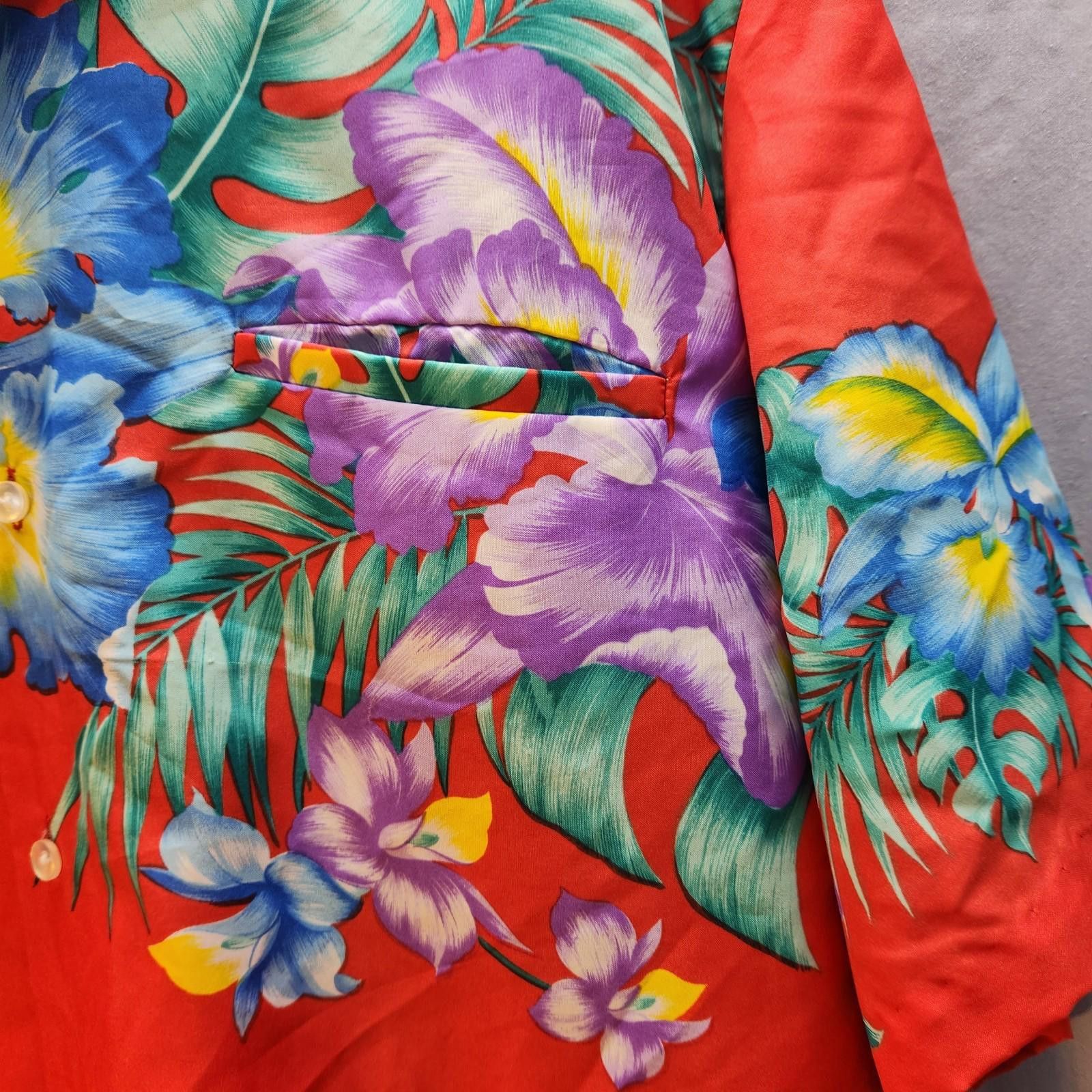 Designer Vintage Royal Creations Hawaiian Shirt Red Floral Size 2XL Size US XXL / EU 58 / 5 - 7 Thumbnail